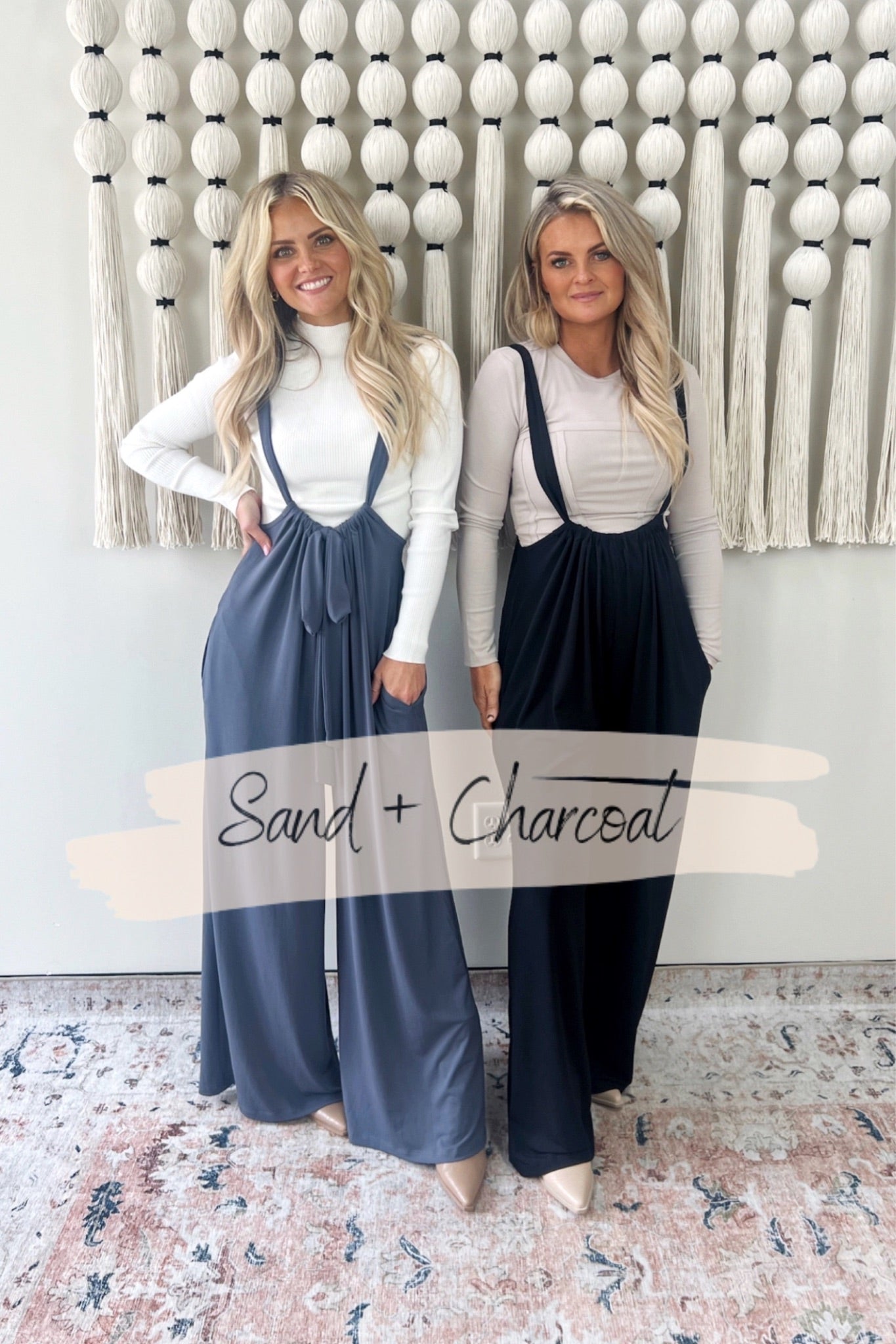 The Sand + Charcoal Your Best Dreams Jumpsuit