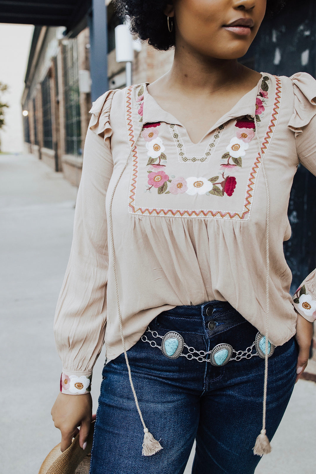 Adeline Embroidered Blouse - FINAL SALE