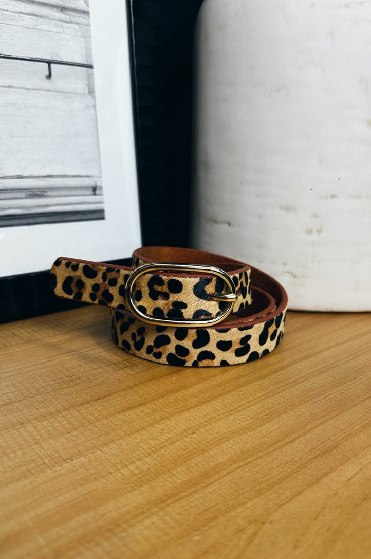 Roam Free Cheetah Print Belt