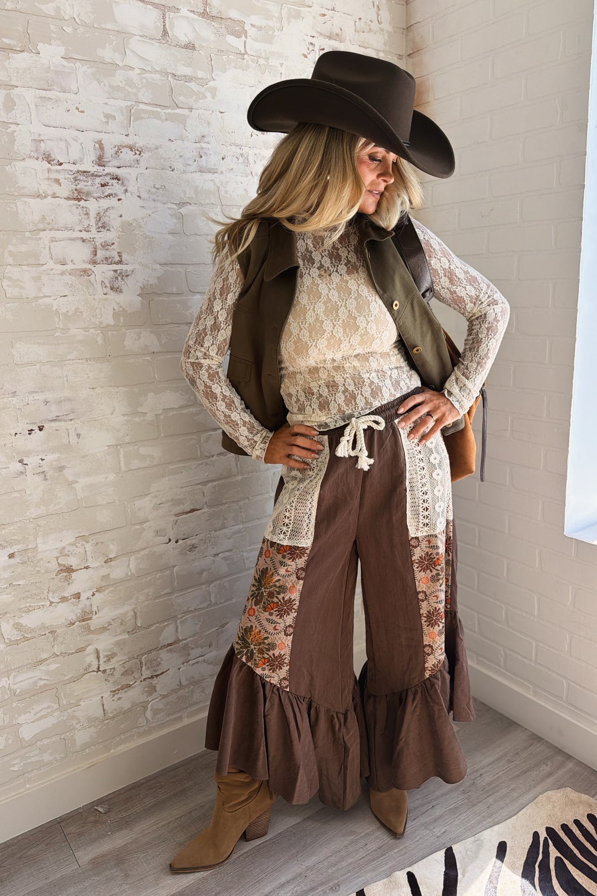 Needle & Thread Patchwork Pants