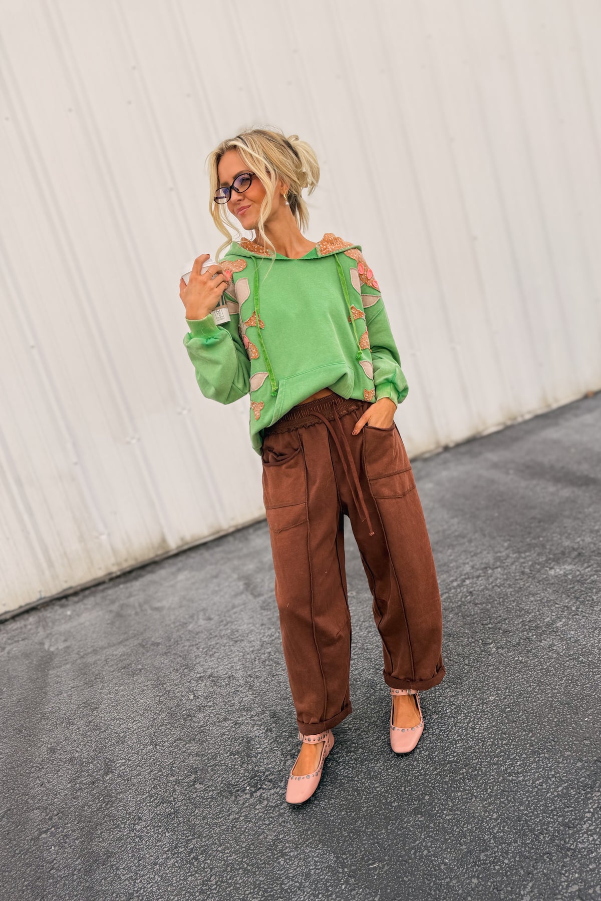 Old Habits Drawstring Barrel Pants