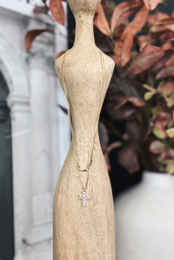 Pure Brilliance Cross Necklace