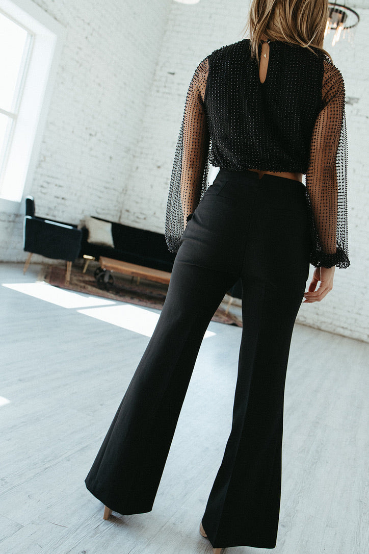 ASTR Lawson High Waisted Trouser Pants Lux Collection