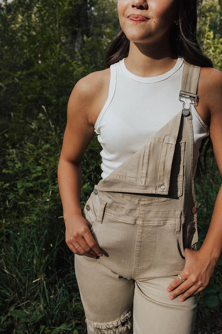 Ledger Distressed Overalls