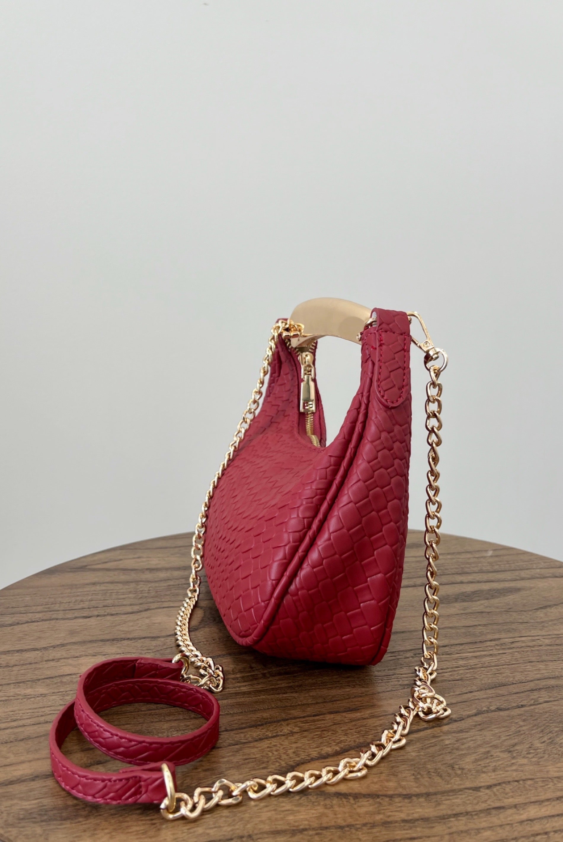 Cherry Kiss Metal Handle Bag