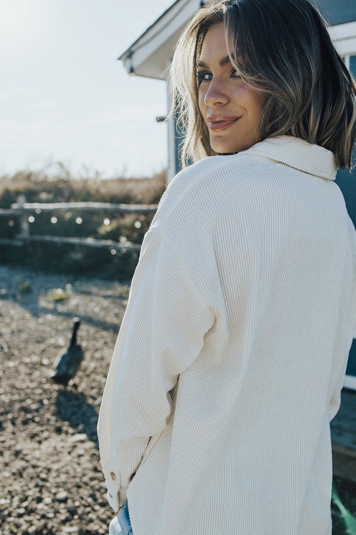 Denver Corduroy Button-up Shacket