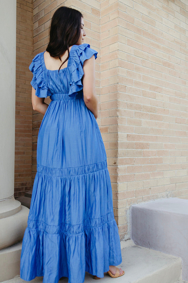 Victoria Ruffle Tiered Maxi Dress