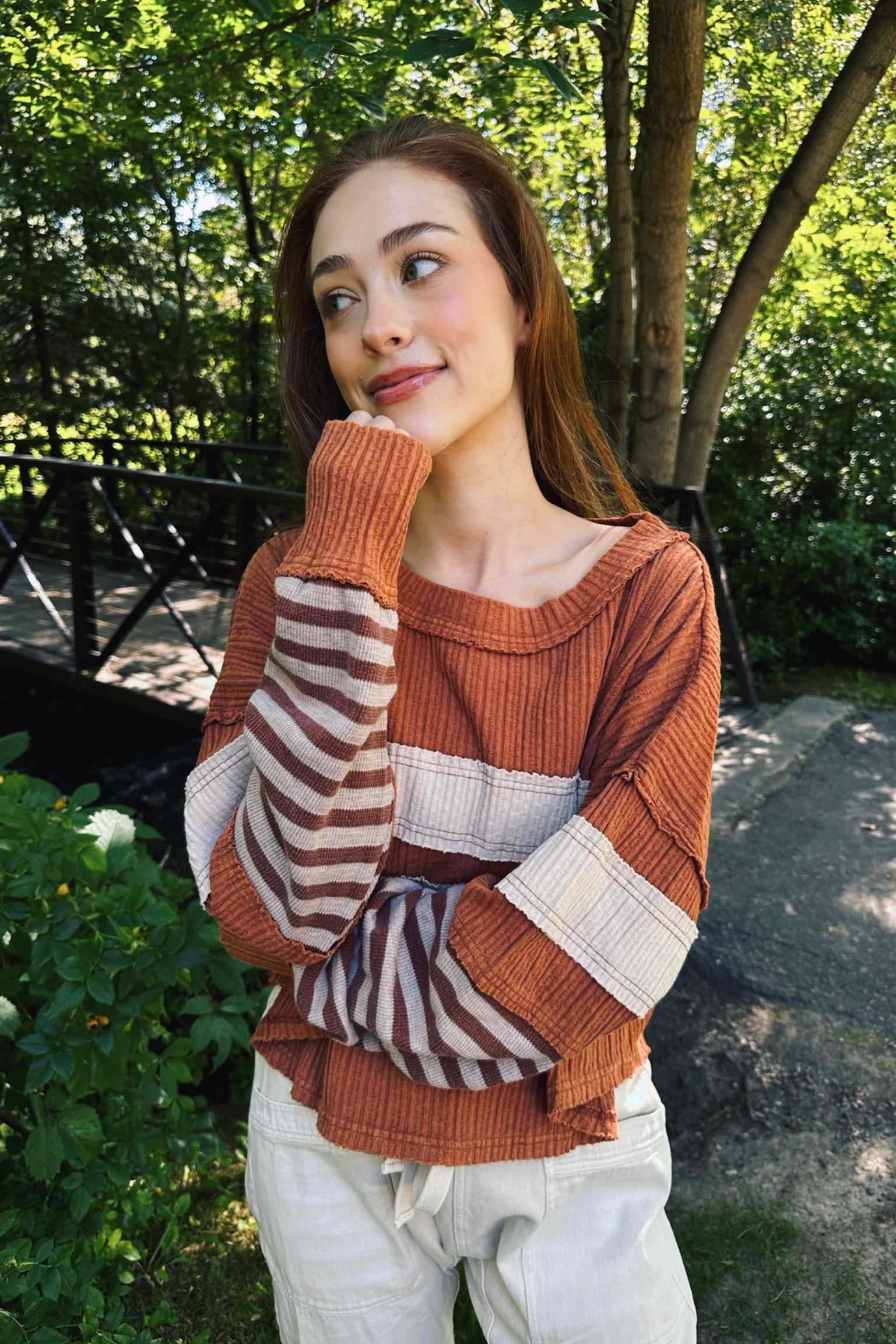 Nutmeg Knit Top