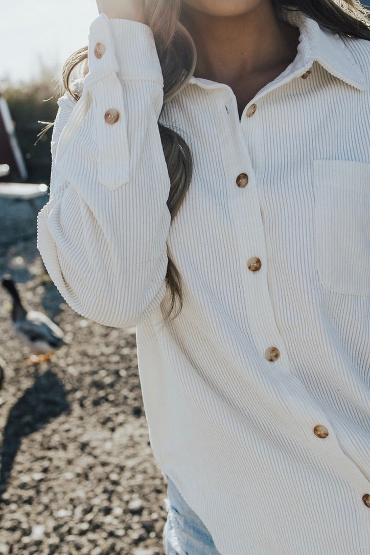 Denver Corduroy Button-up Shacket