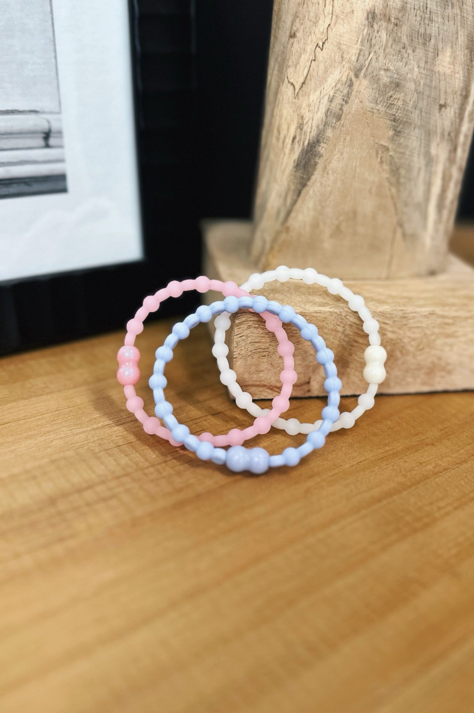 Silicone Hair Tie/Bracelet 3 Pack - FINAL SALE