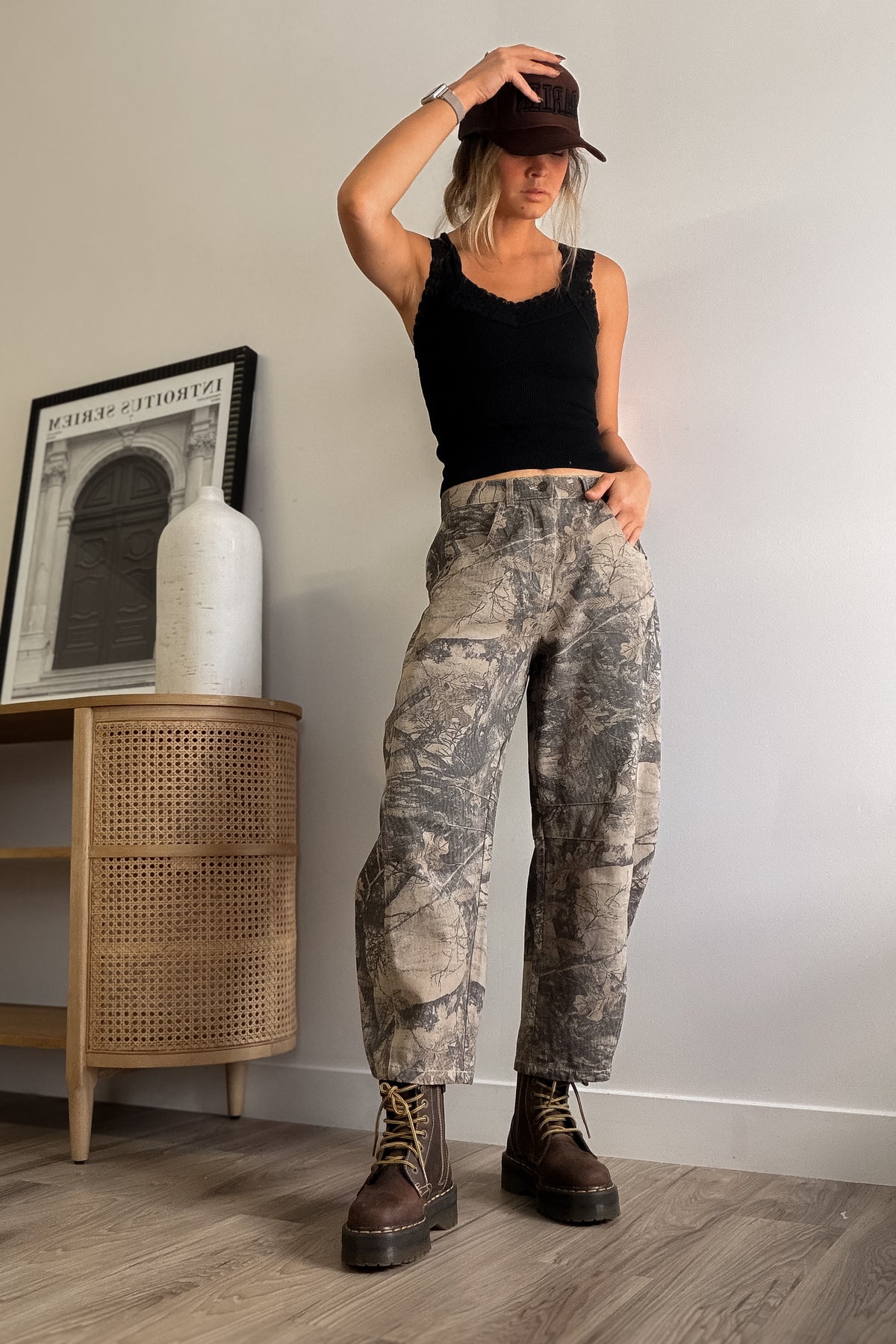 Middle Of Nowhere Camo Barrel Pants