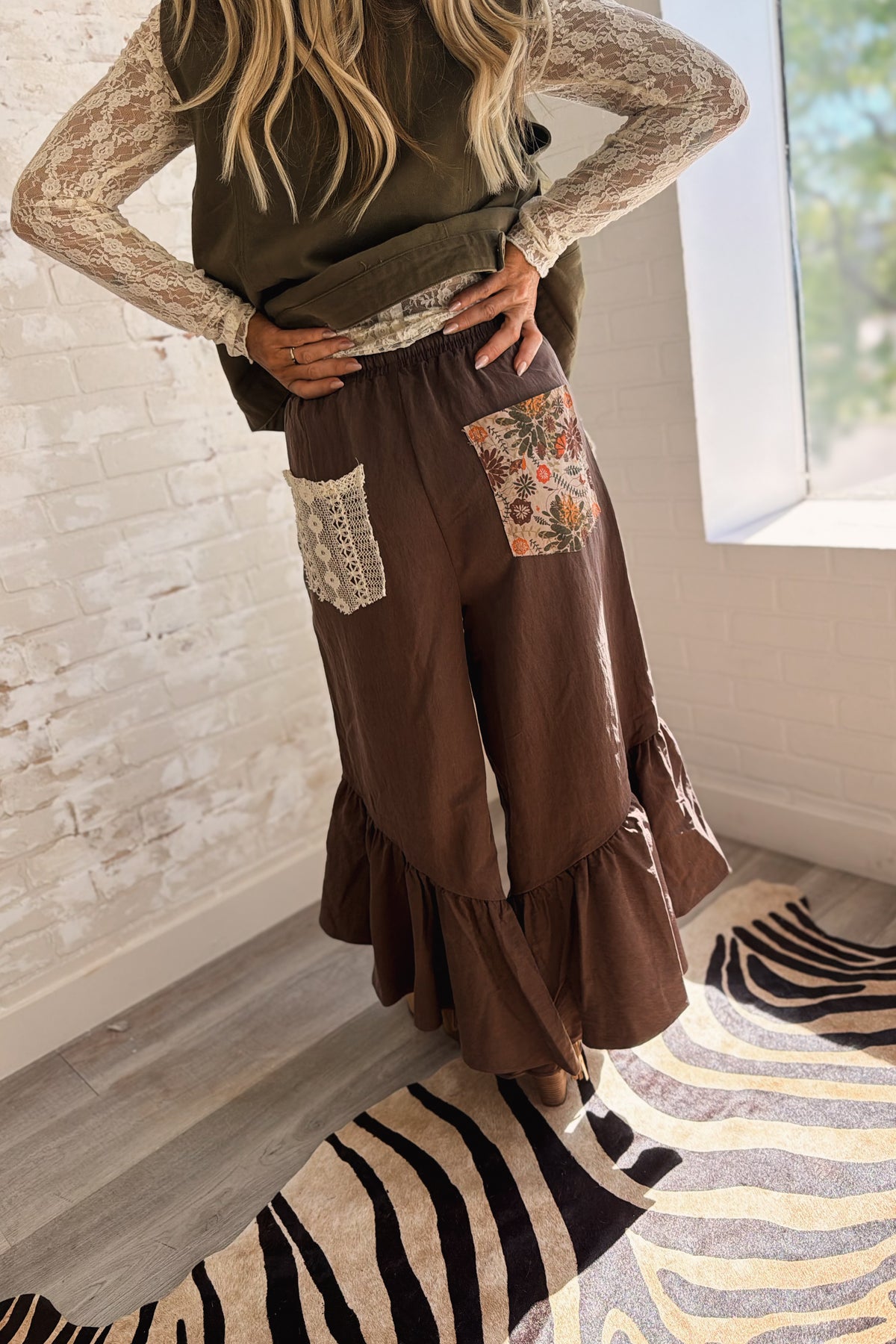 Needle & Thread Patchwork Pants