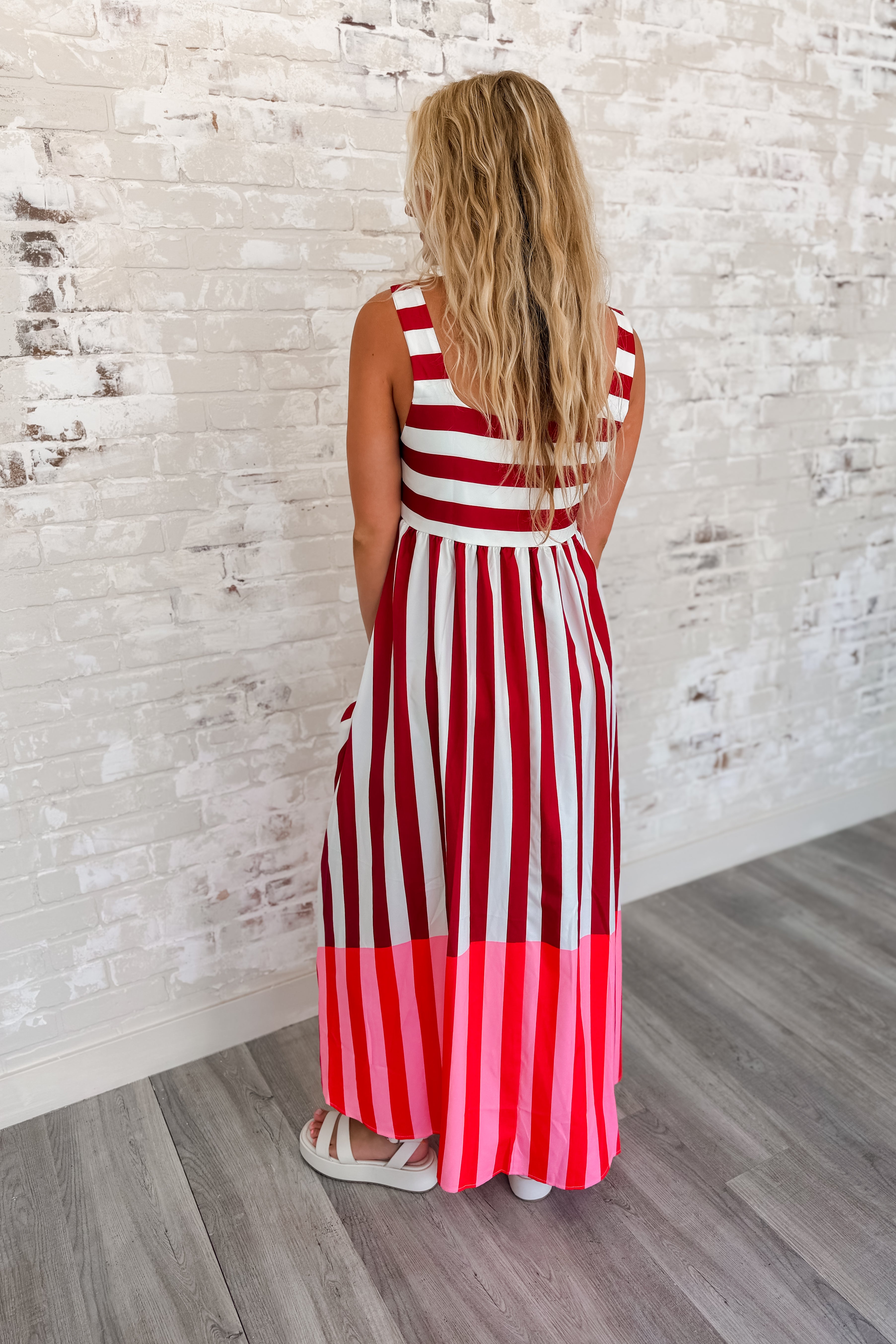Good Company Striped Maxi Dress