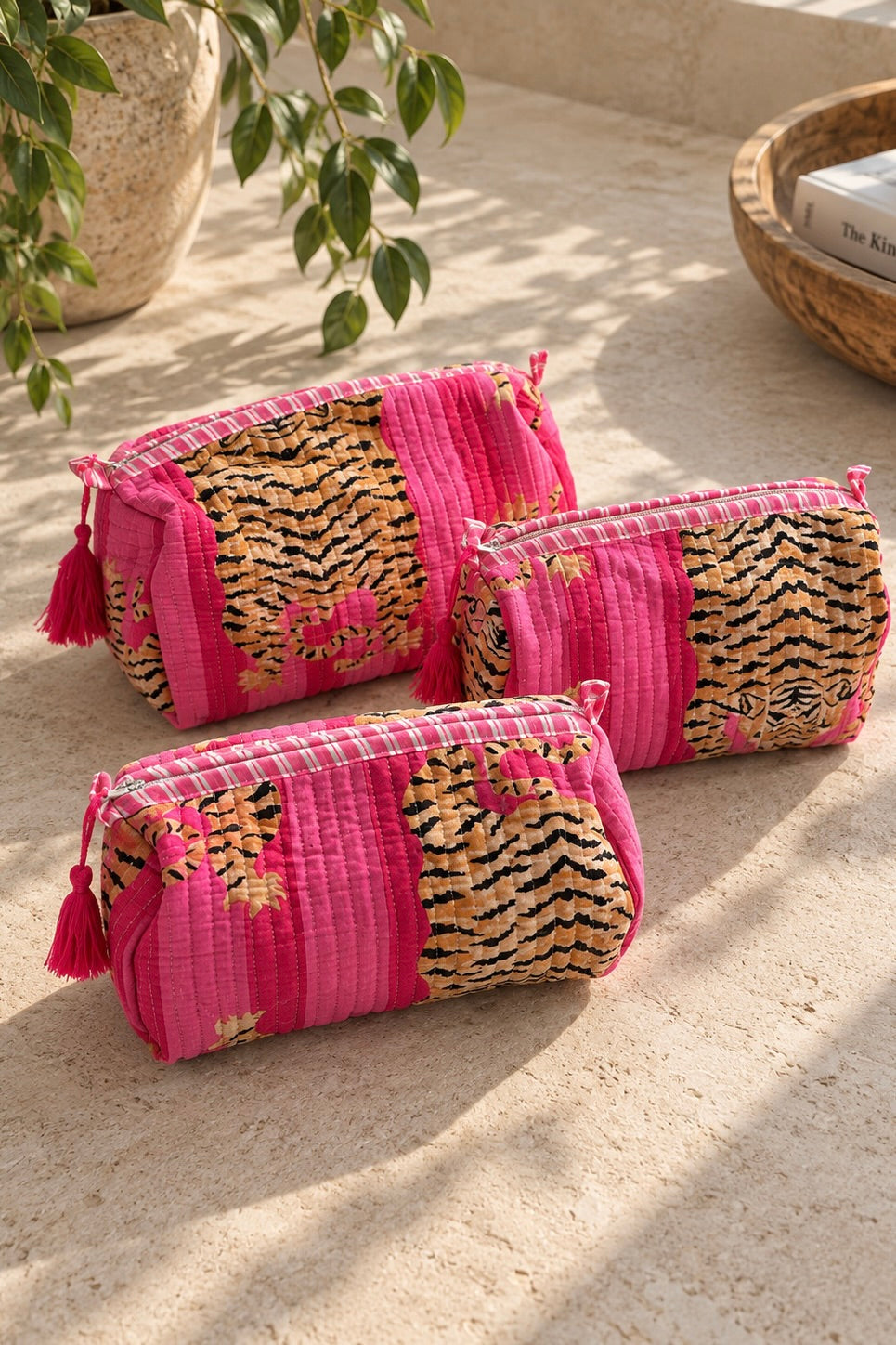 Roam If You Want To Tiger Makeup Bag Set
