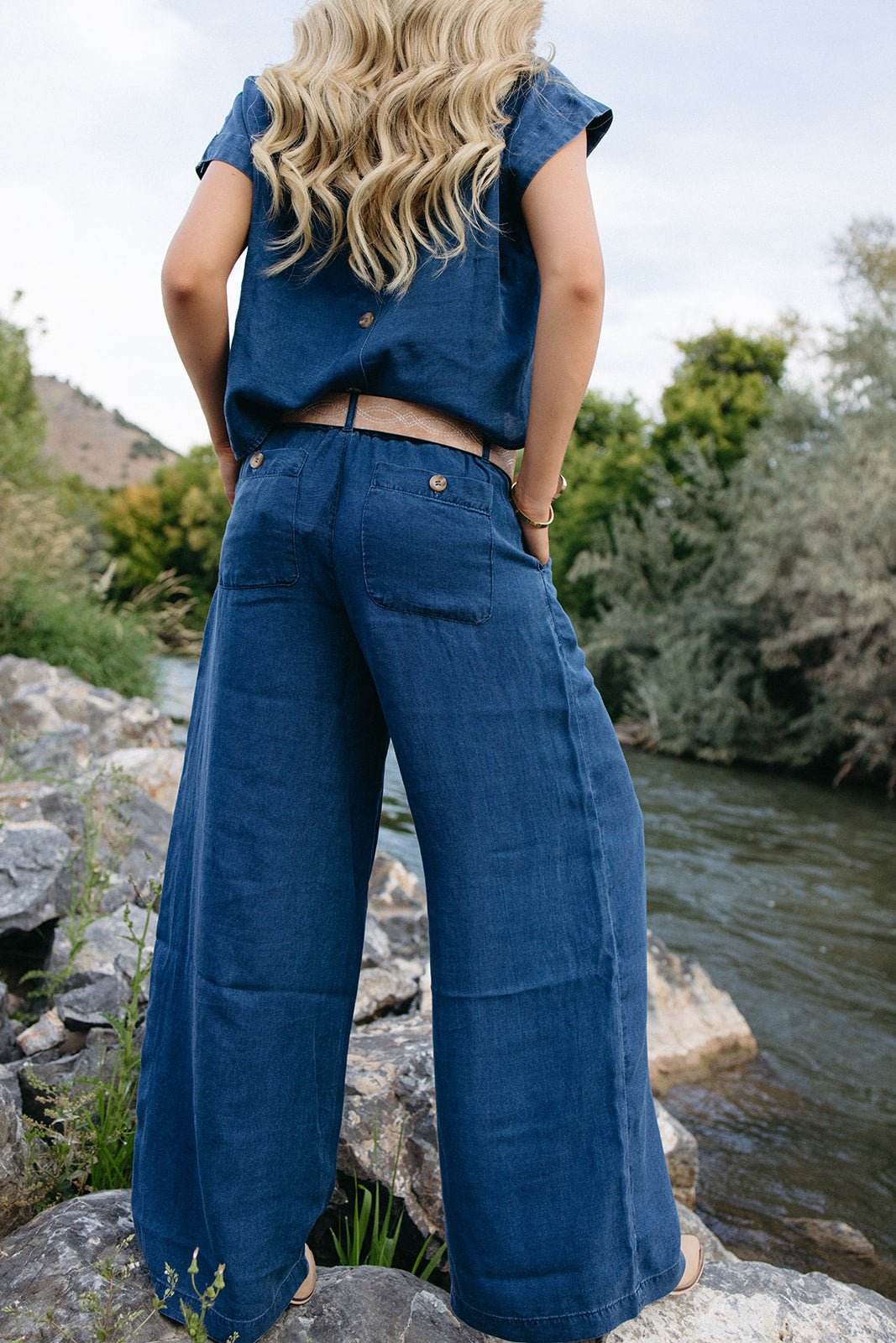 All Things Considered Chambray Pants