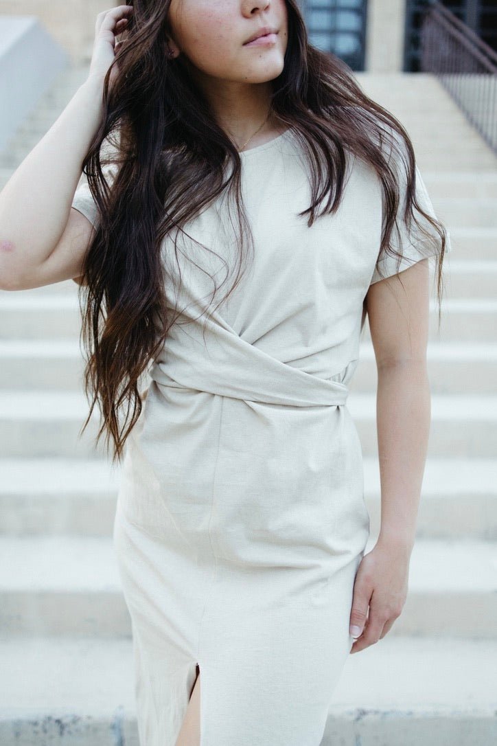 Atlas Wrap Tie Dress - FINAL SALE