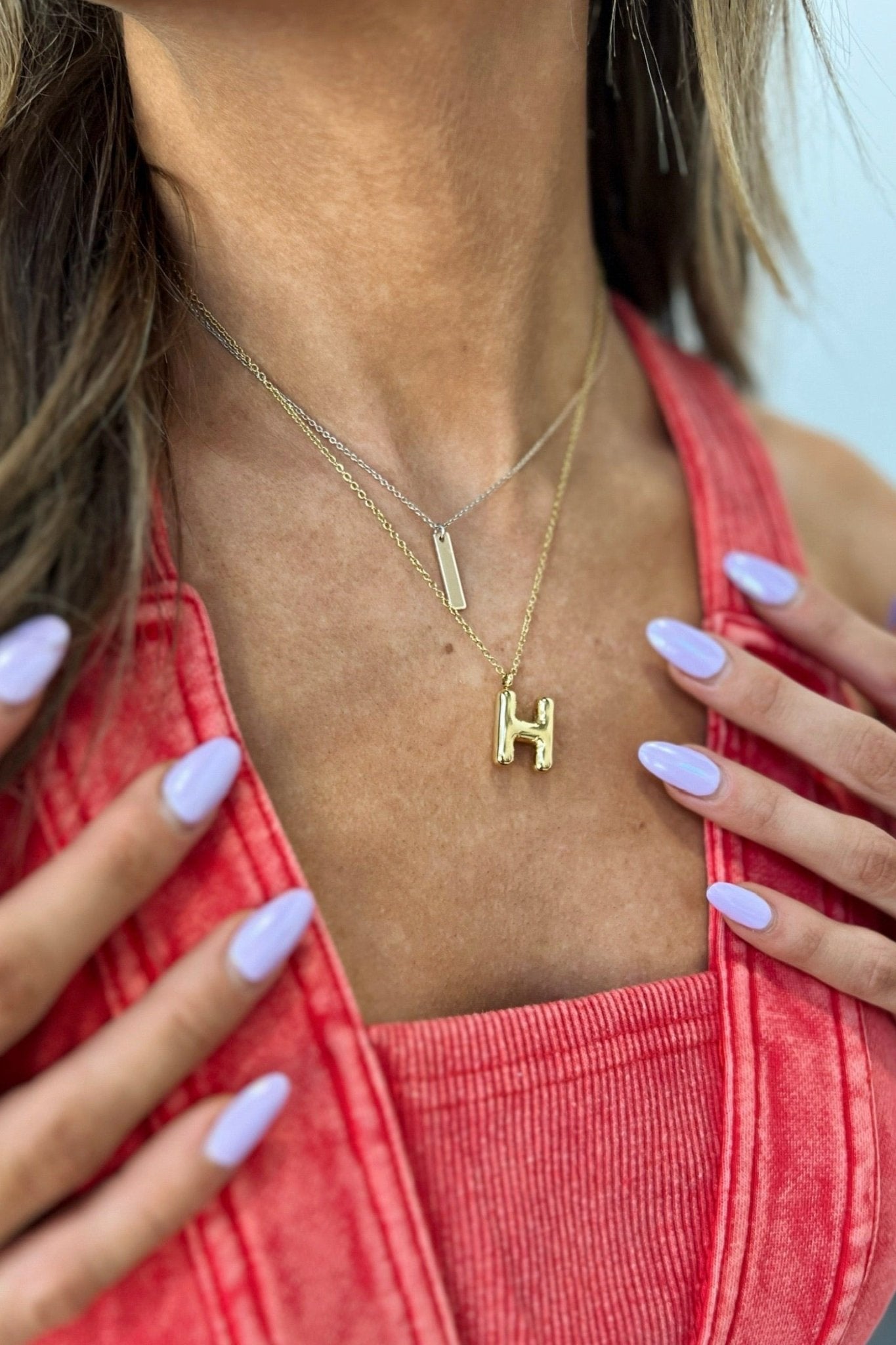 Bubbly Bliss Initial Necklace - FINAL SALE