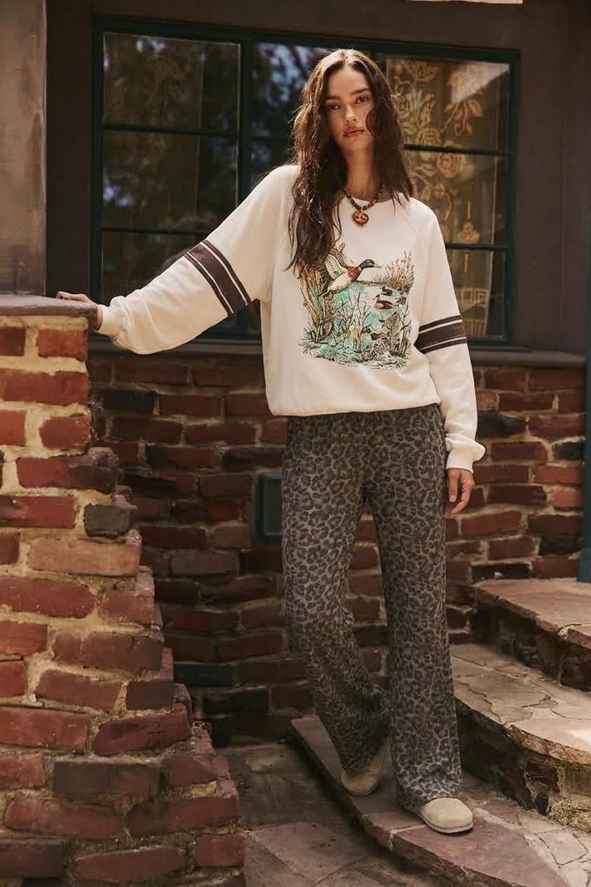 Leopard lounge pants, with pockets. Top sold separately