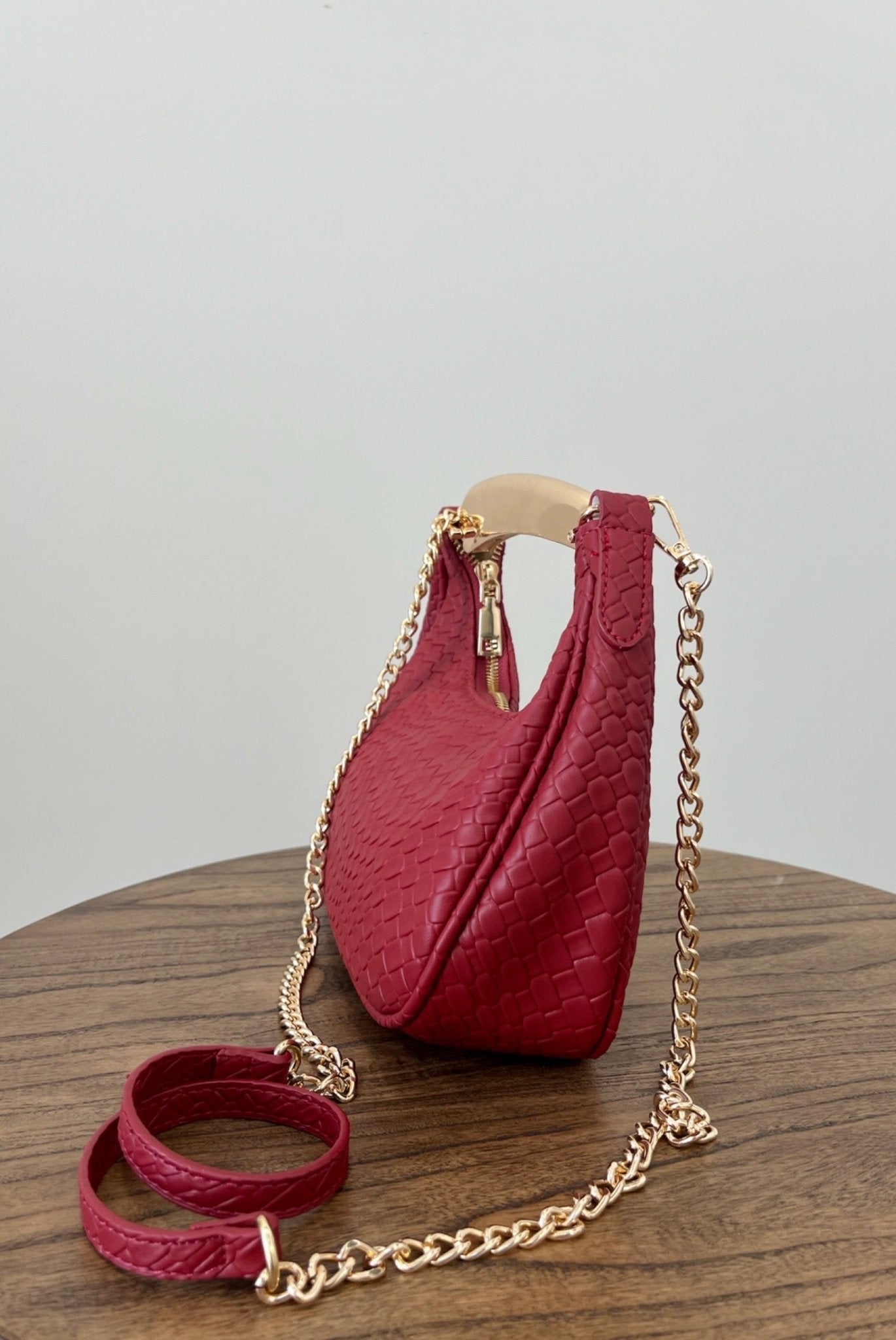 Cherry Kiss Metal Handle Bag - FINAL SALE