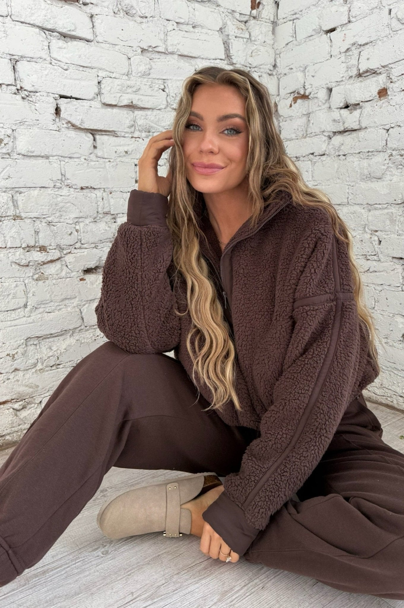 Cocoa Clouds Sherpa Jacket