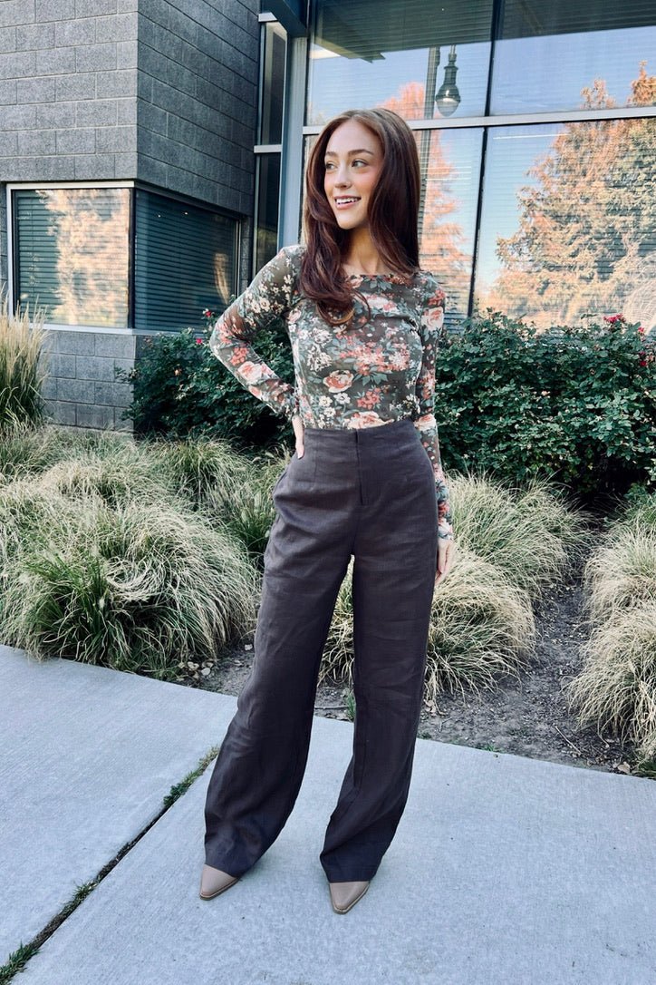 Coffee Couture Linen Pants Lux Collection - FINAL SALE