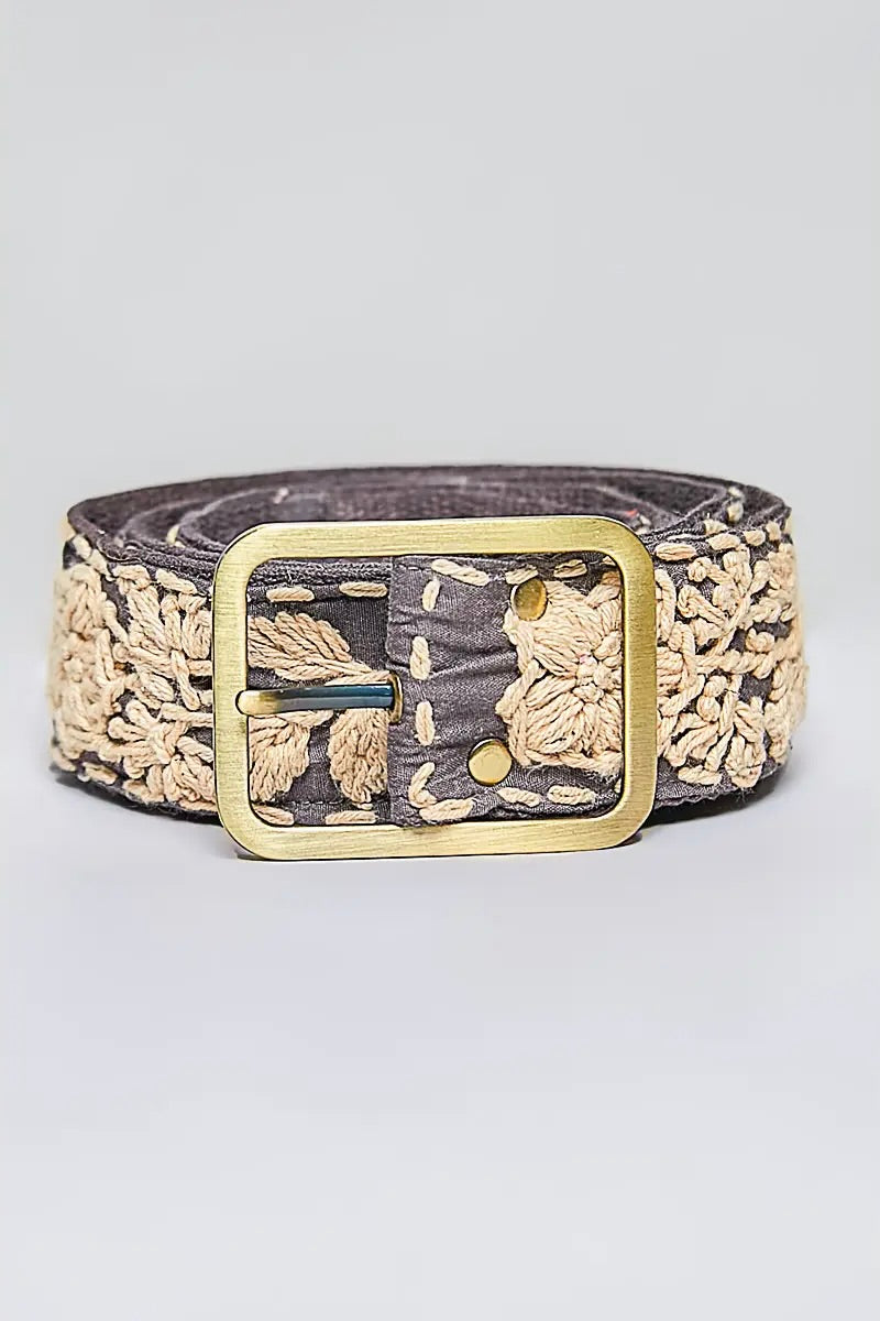 Tie It Together Embroidered Belt