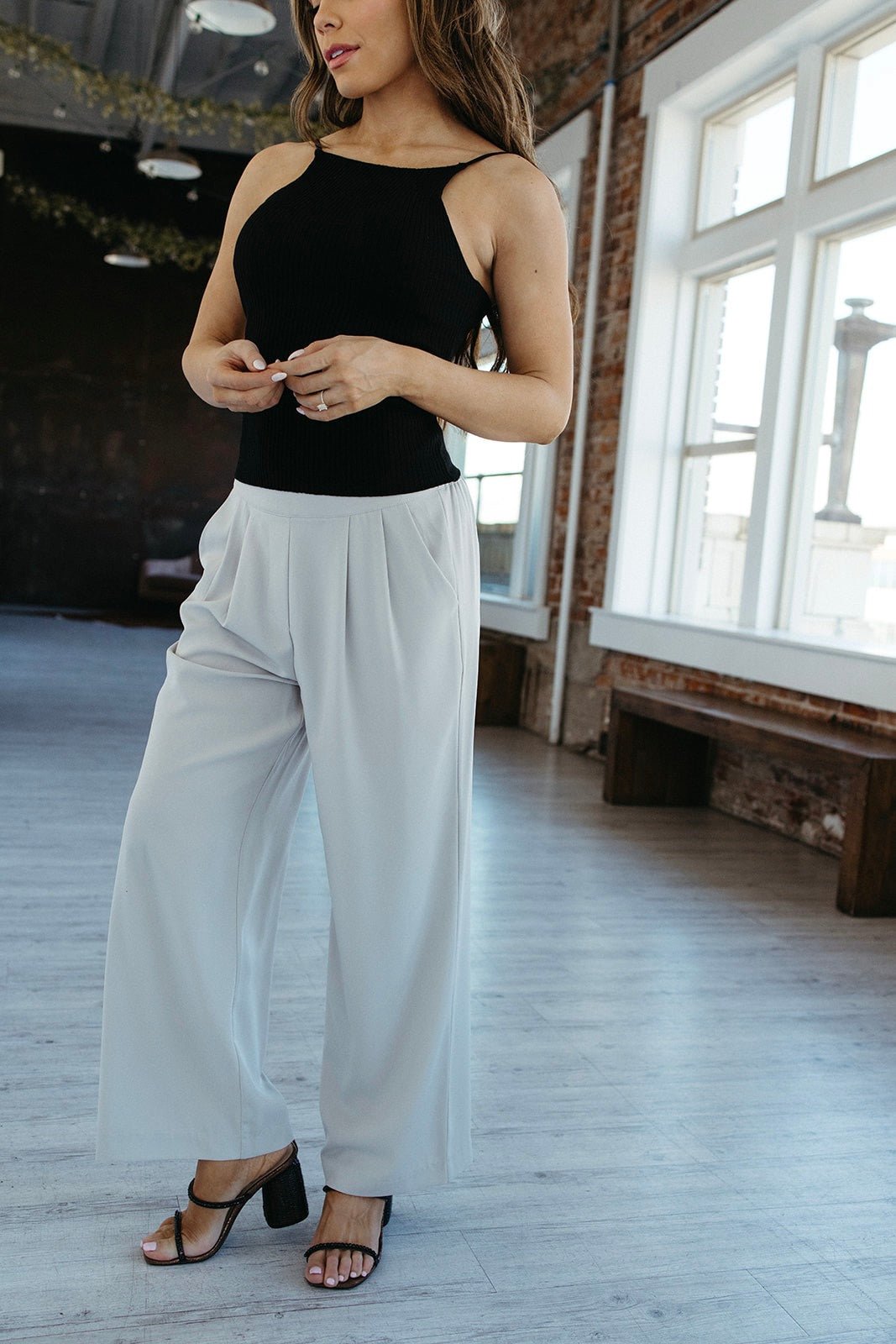 Concrete Cascade Wide Leg Pants - FINAL SALE