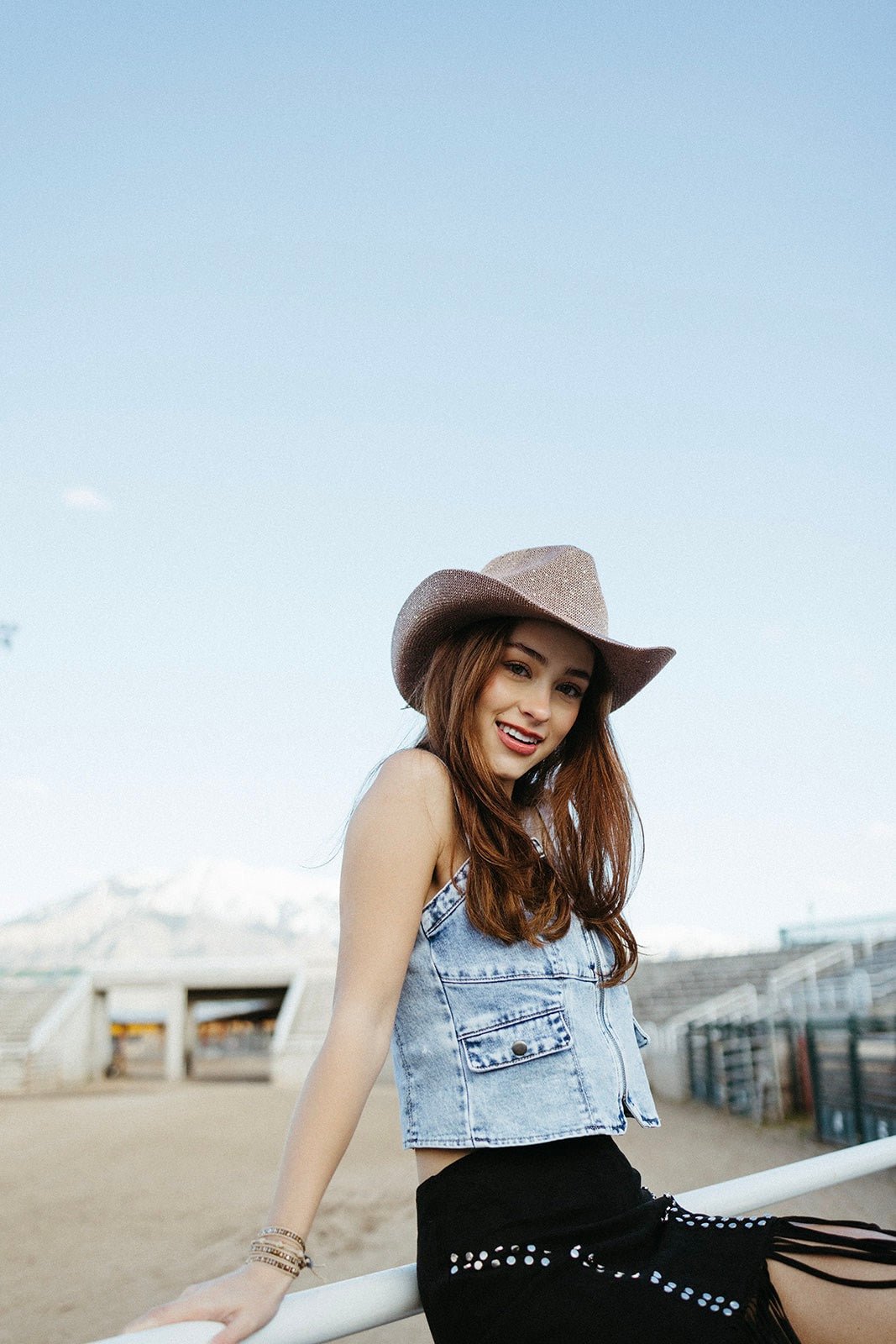 Corona Cowboy Zip Up Denim Top - FINAL SALE