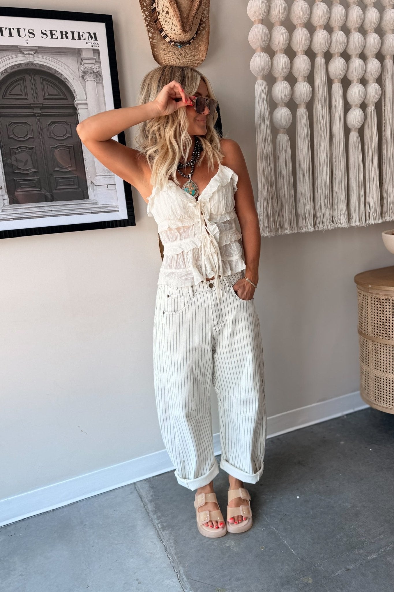 Day Dreamer Front Tie Cami Top