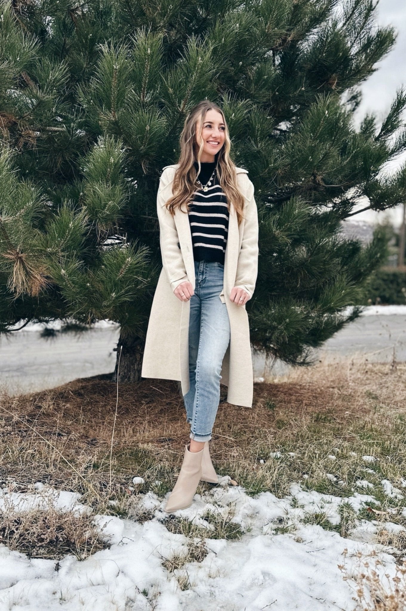 Emberwood Sweater Trench Coat - FINAL SALE