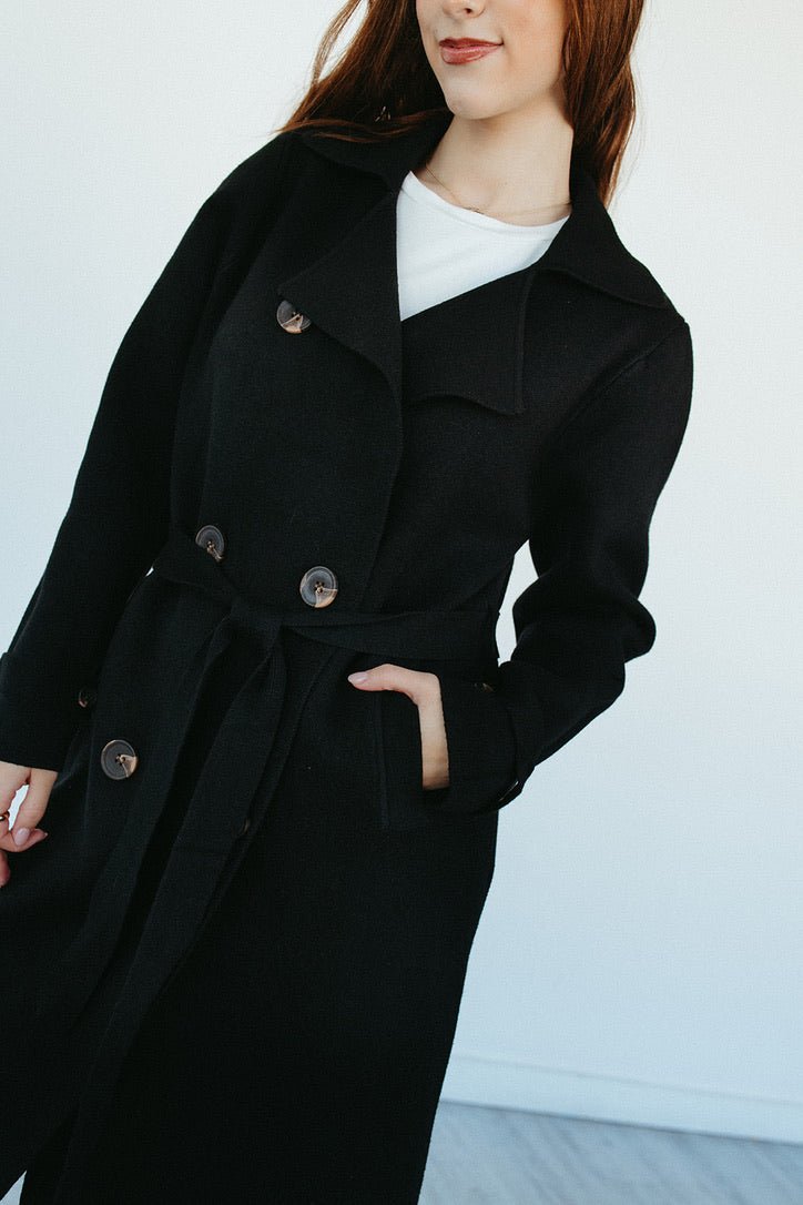 Emberwood Sweater Trench Coat - FINAL SALE