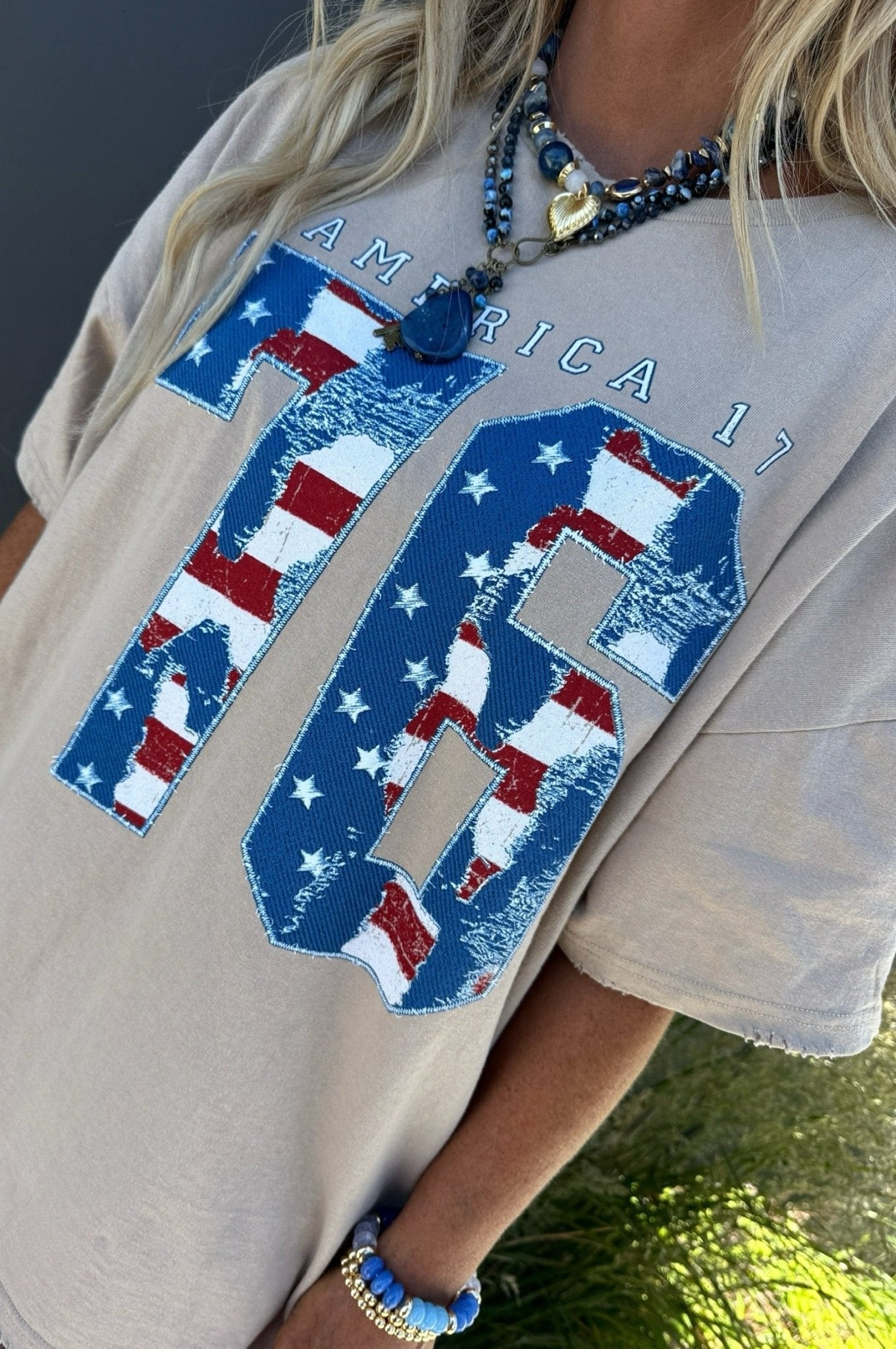 Freedom Rings Graphic Top