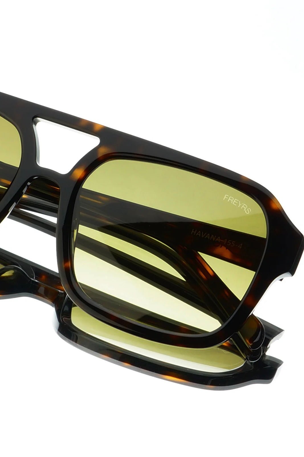 FREYRS Havana Aviator Acetate Sunglasses