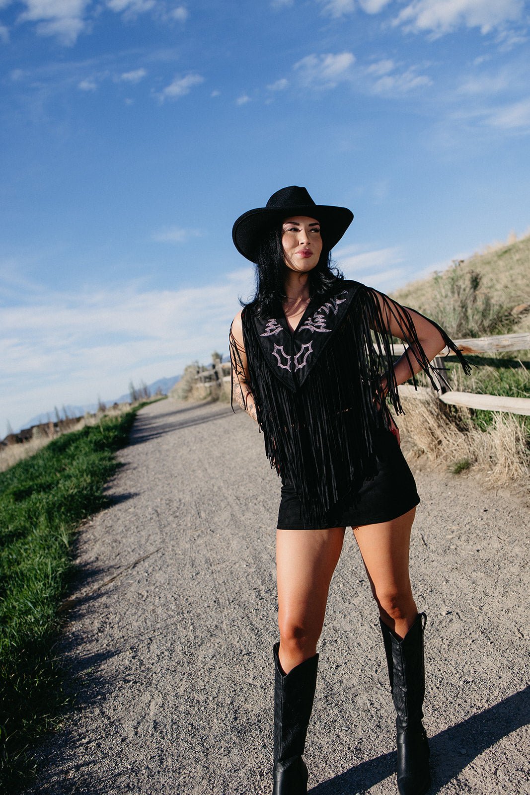 Gunsmoke Fringe Cape