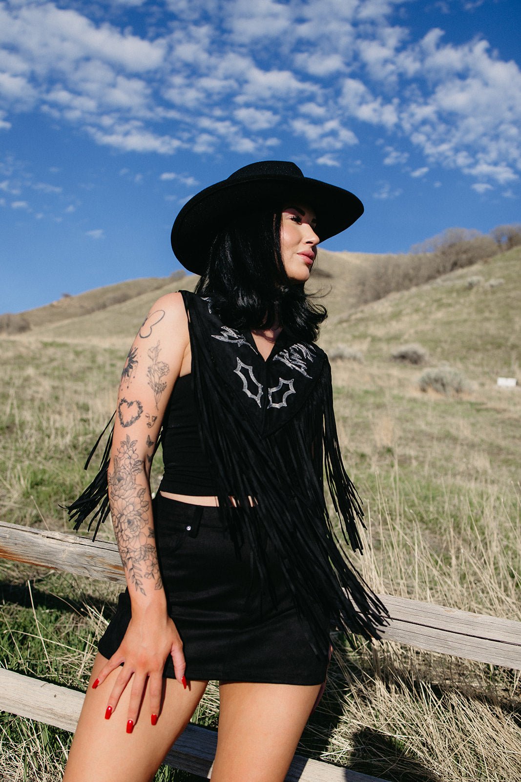 Gunsmoke Fringe Cape