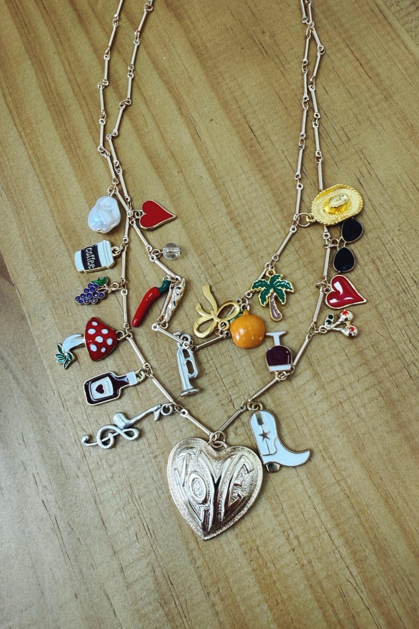 Hello Sunshine Charm Necklace