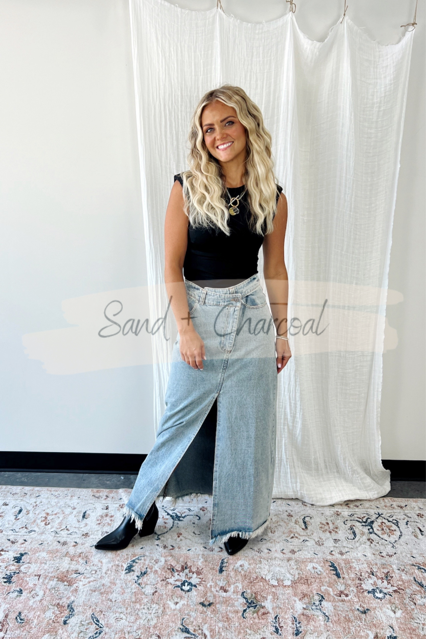 Josette Denim Maxi Skirt - FINAL SALE