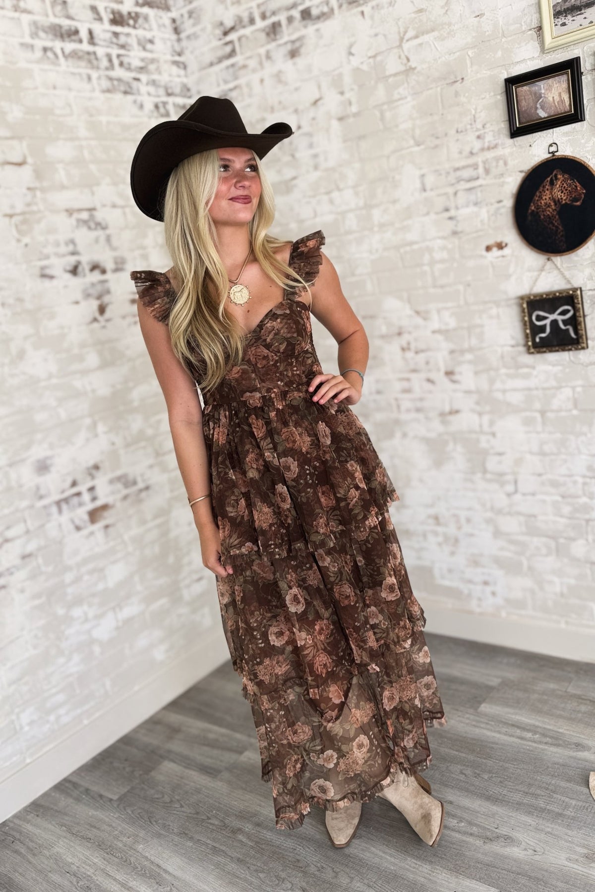 Keep Me Close Floral Tiered Maxi Dress
