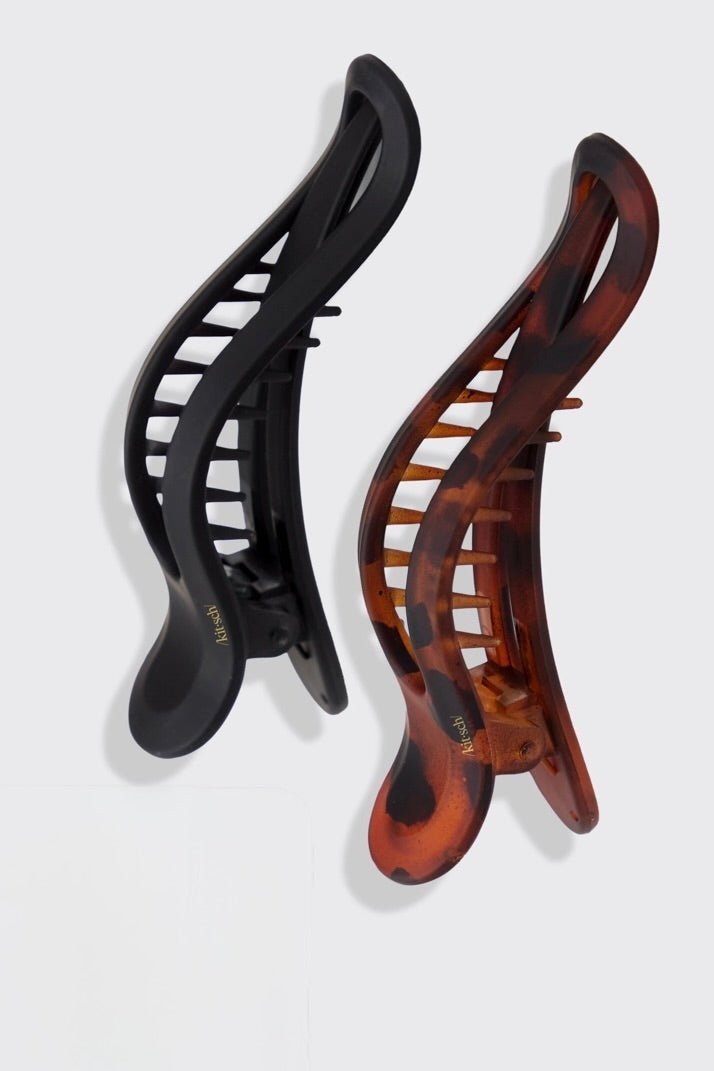 Kitsch Flat Lay Claw Clip 2pc Curved