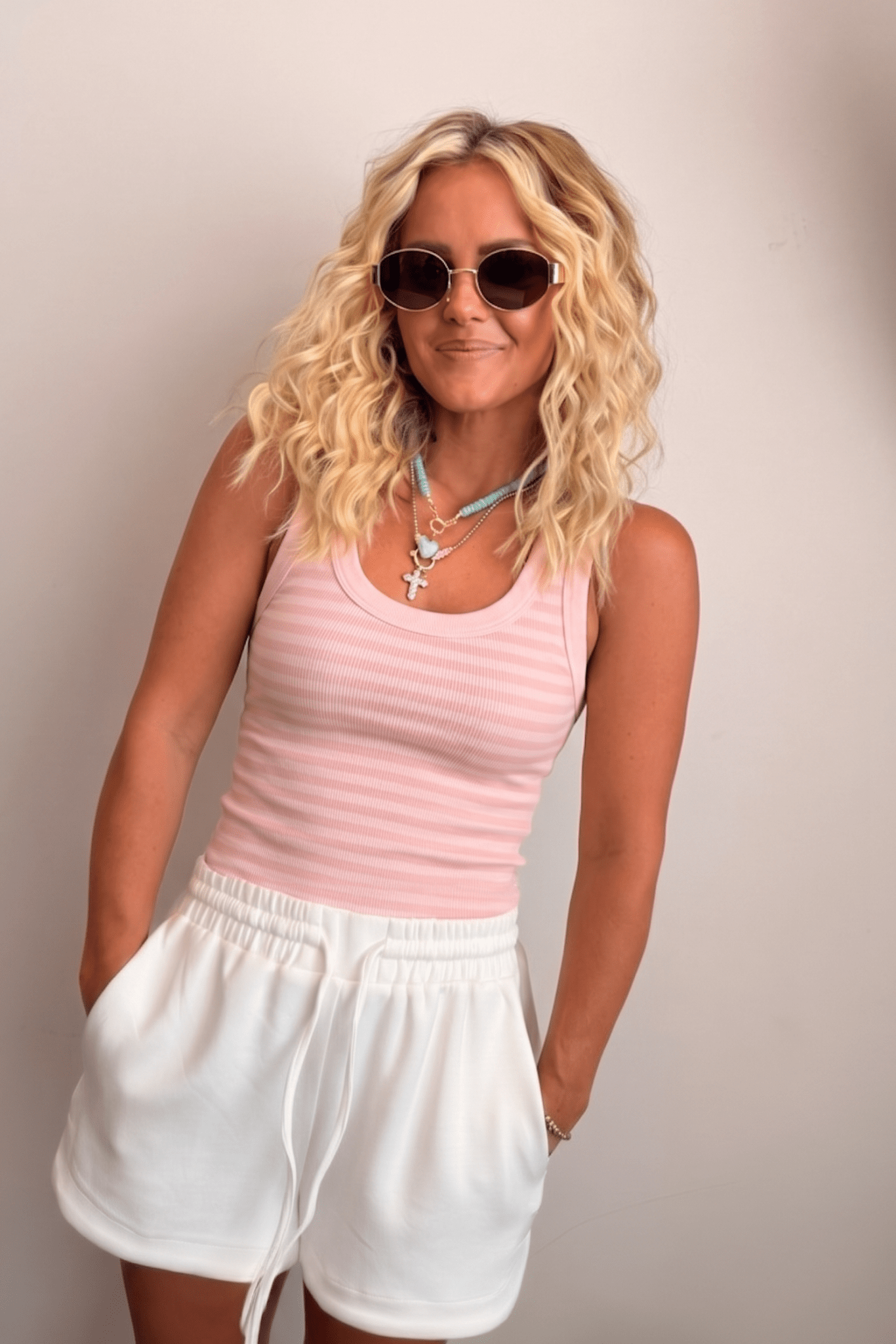 Best Summer staple tank.  Reversible, striped, ribbed. 