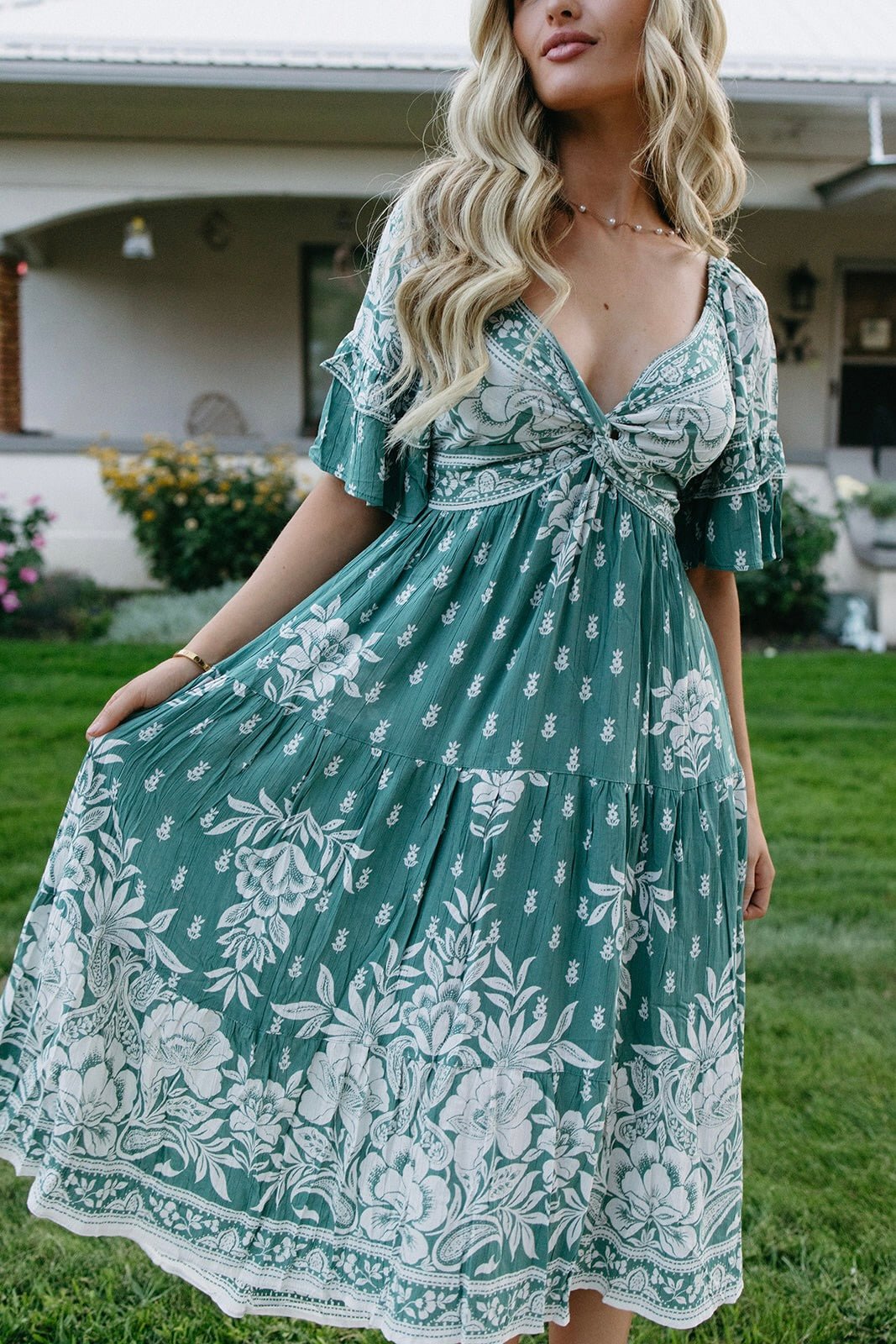 Meet Me in the Meadow Midi Dress - FINAL SALE