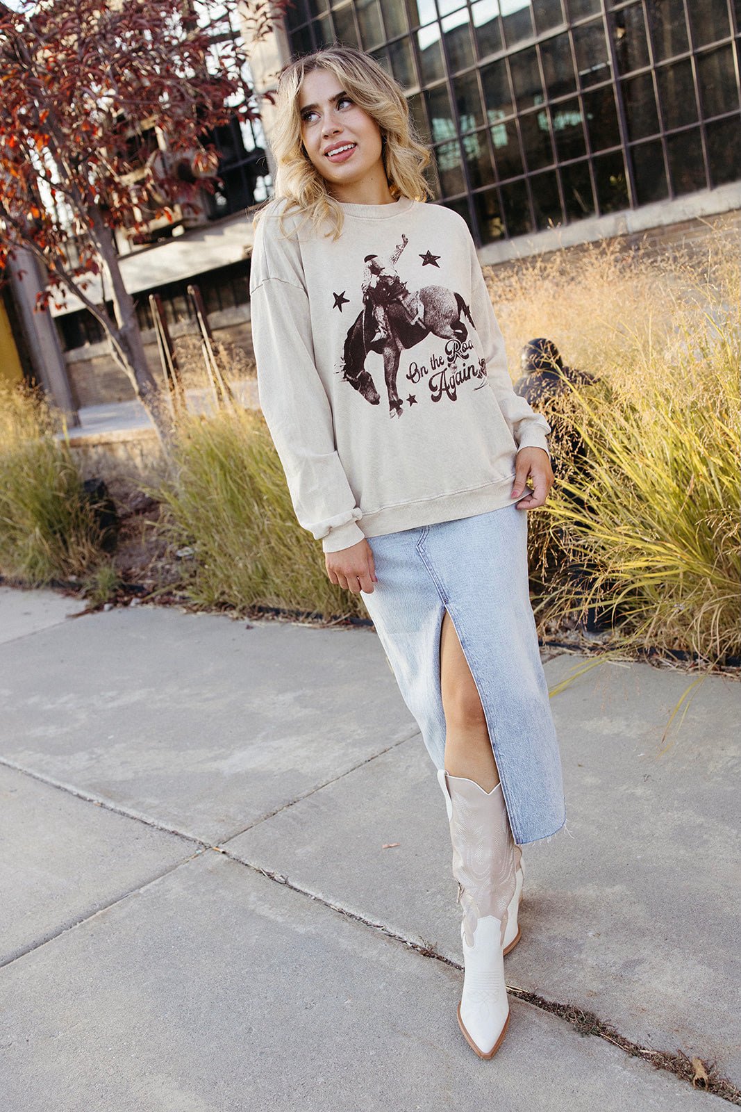 On The Road Again Graphic Sweatshirt - FINAL SALE