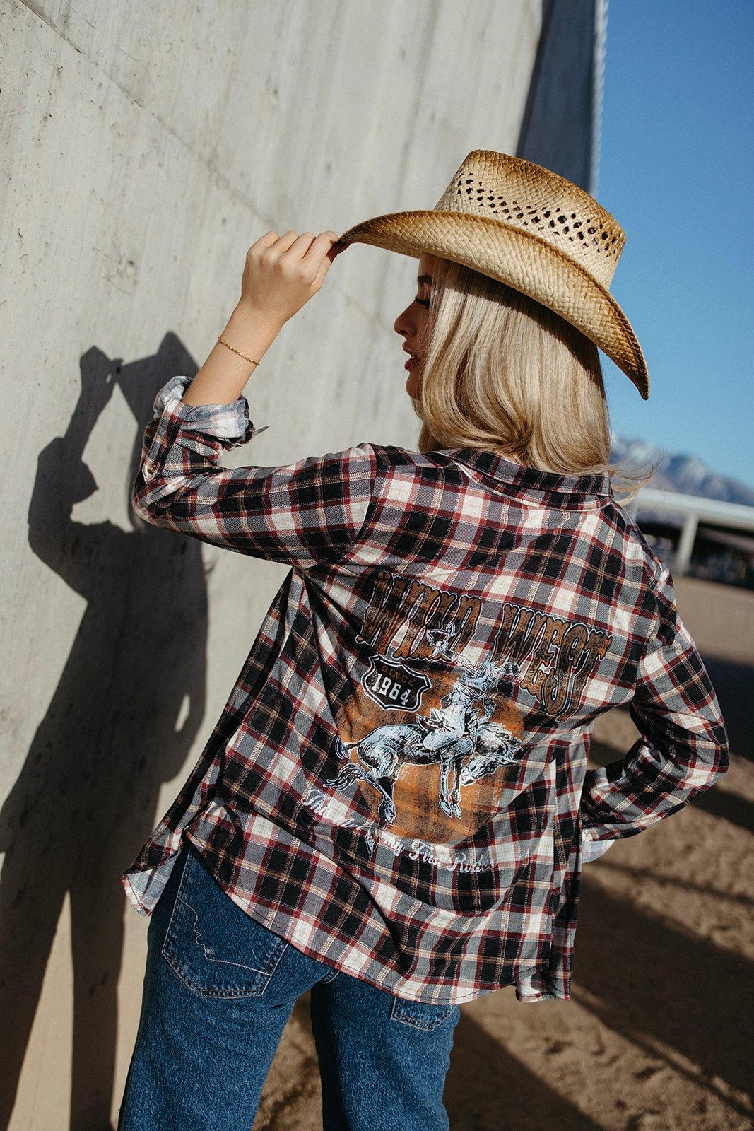 Outlaws Only Plaid Top