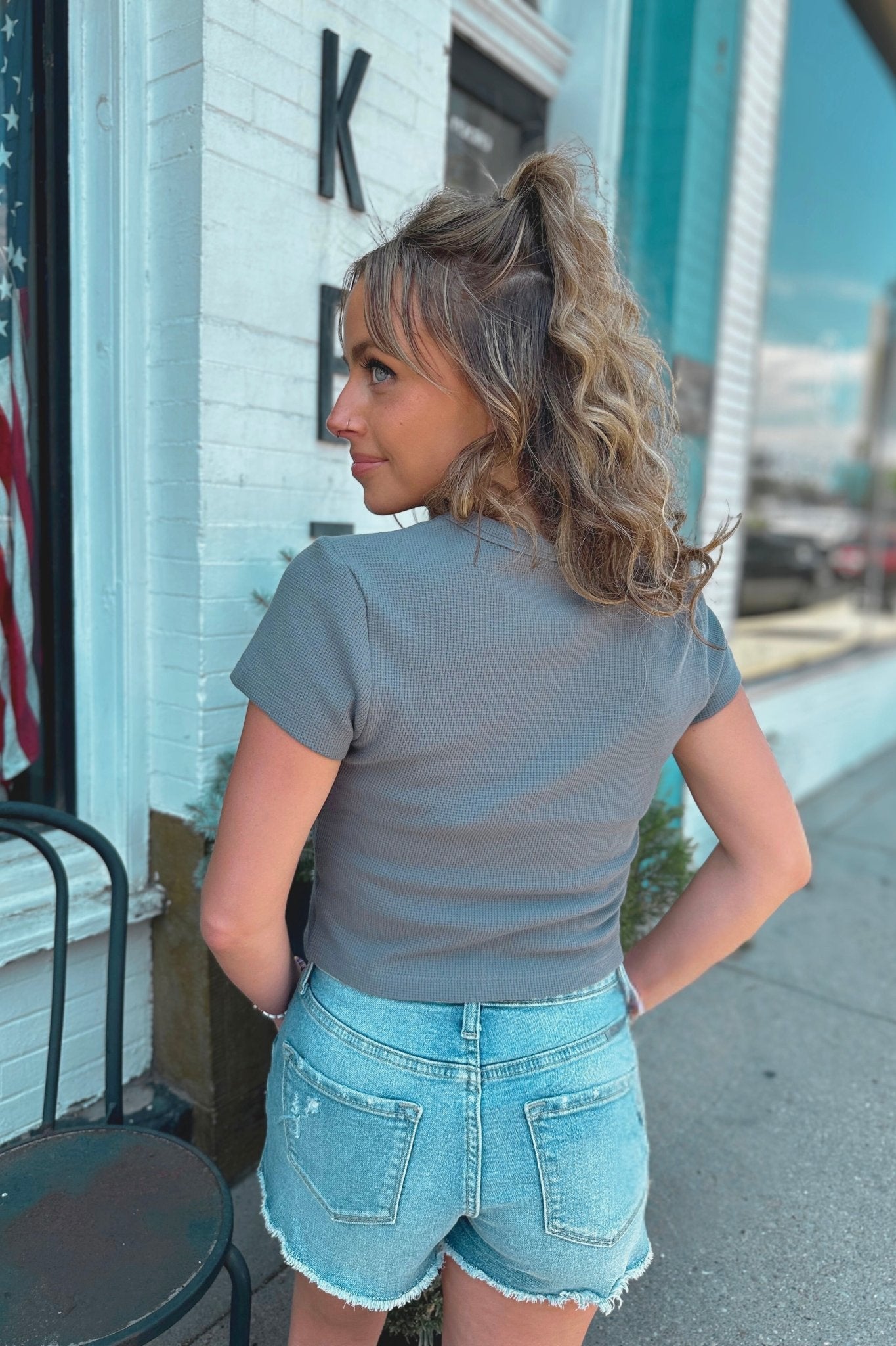 Pawfect Match Dalmatian Graphic Waffle Tee - FINAL SALE