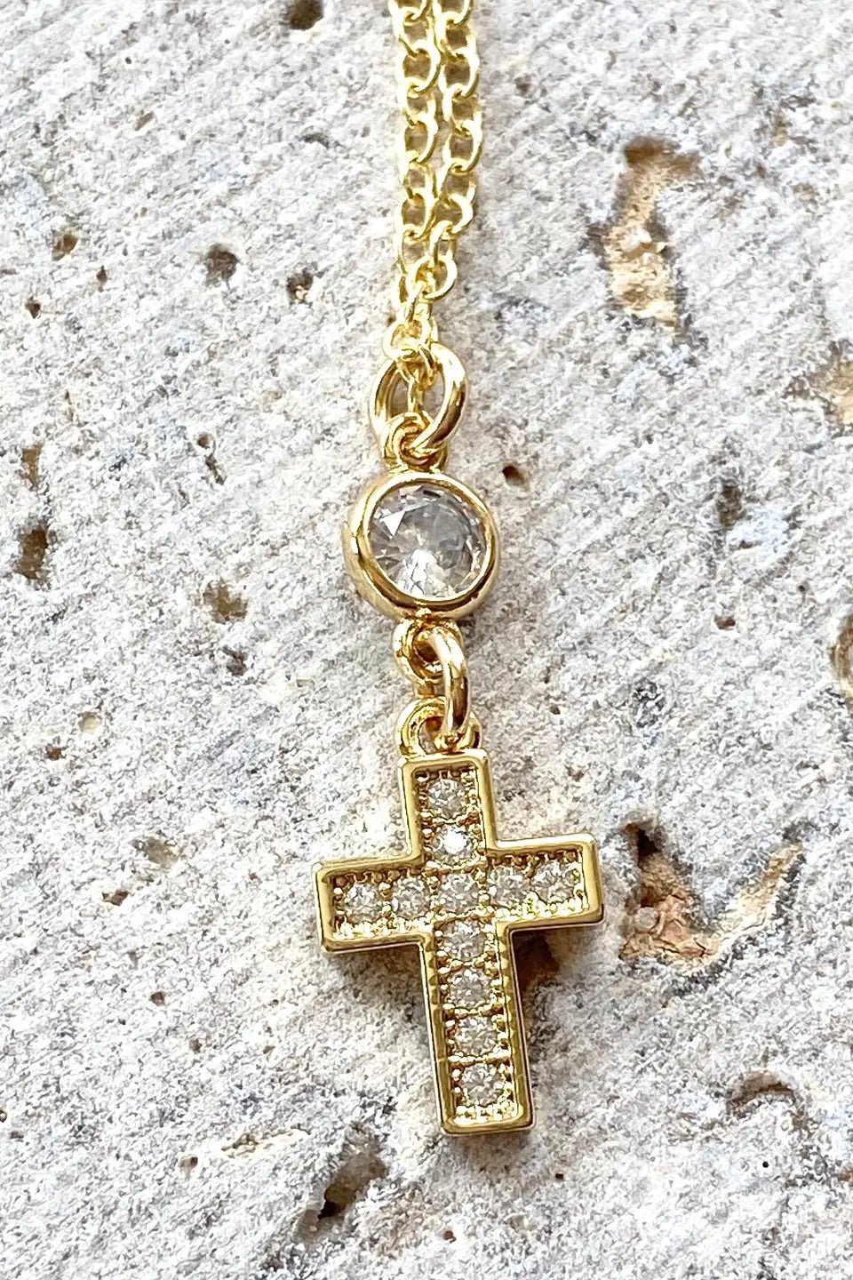 Quiet Devotion Cross Necklace