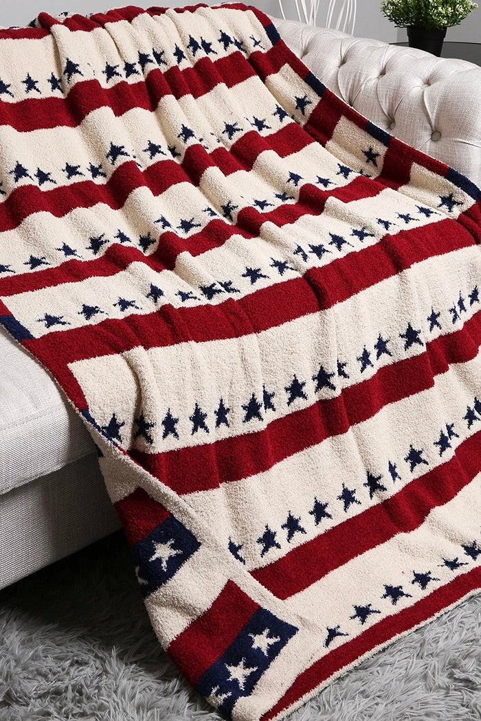 Put In On My American Express Flag Blanket