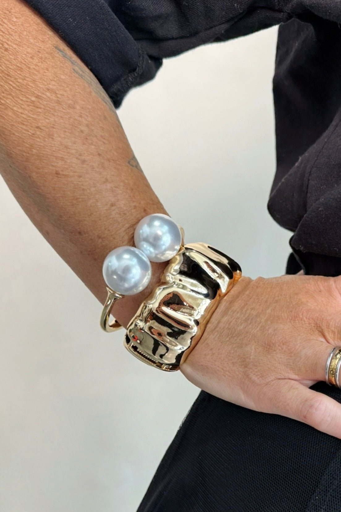 Rule Breaker Pearl Bangles