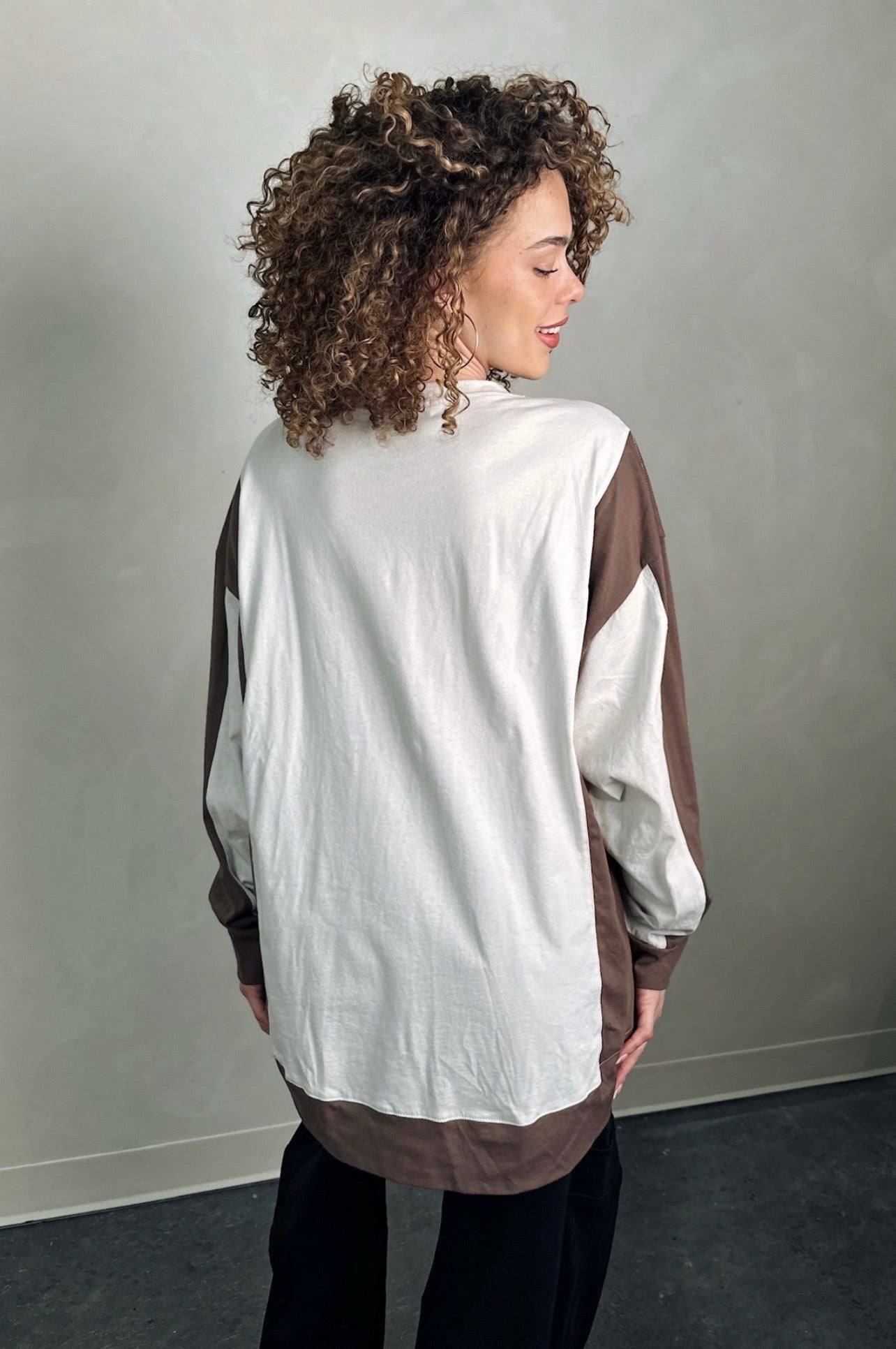 Shadow Rose Oversize Top