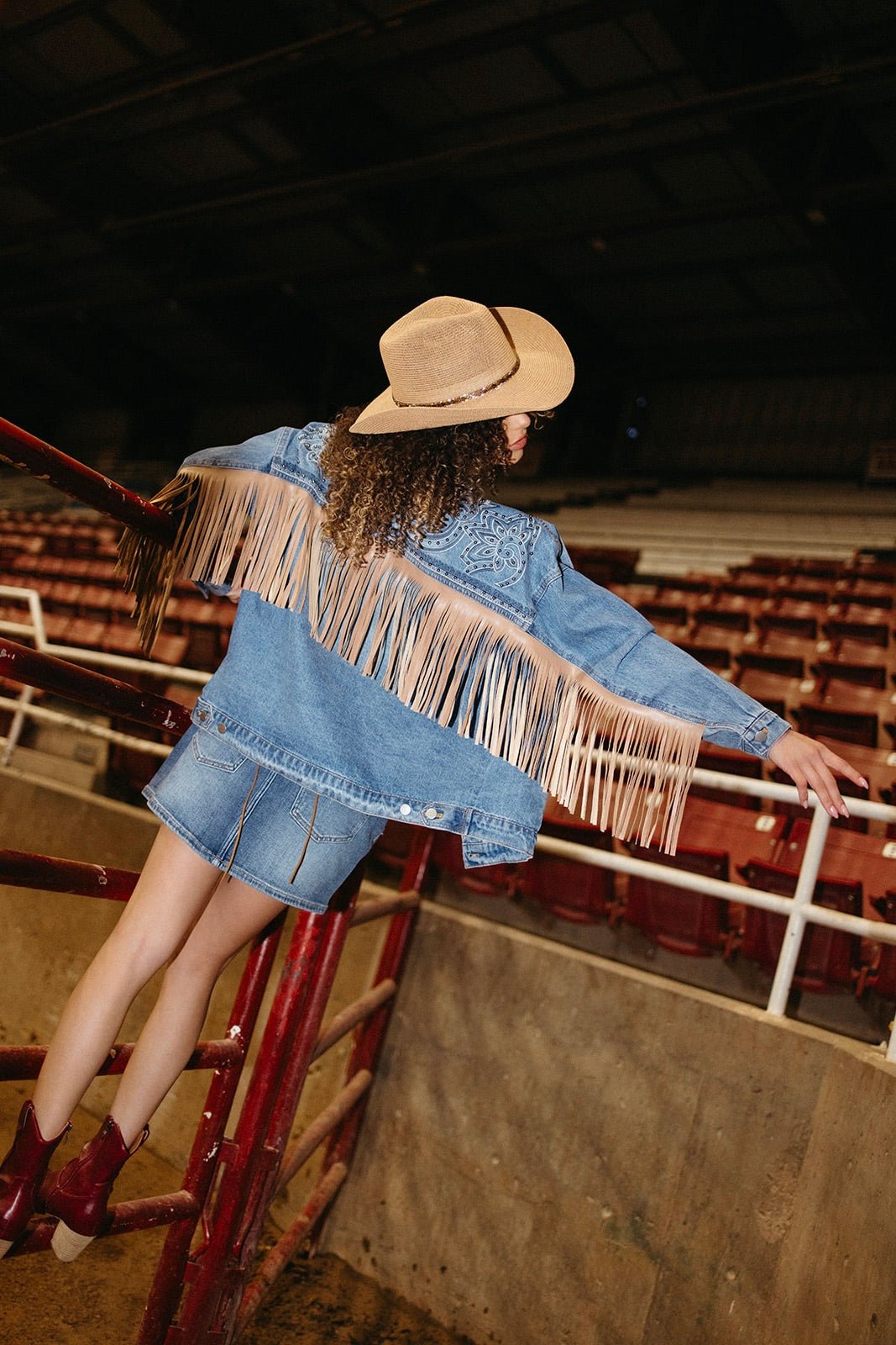 Sleepy Cowboy Fringed Denim Jacket - FINAL SALE