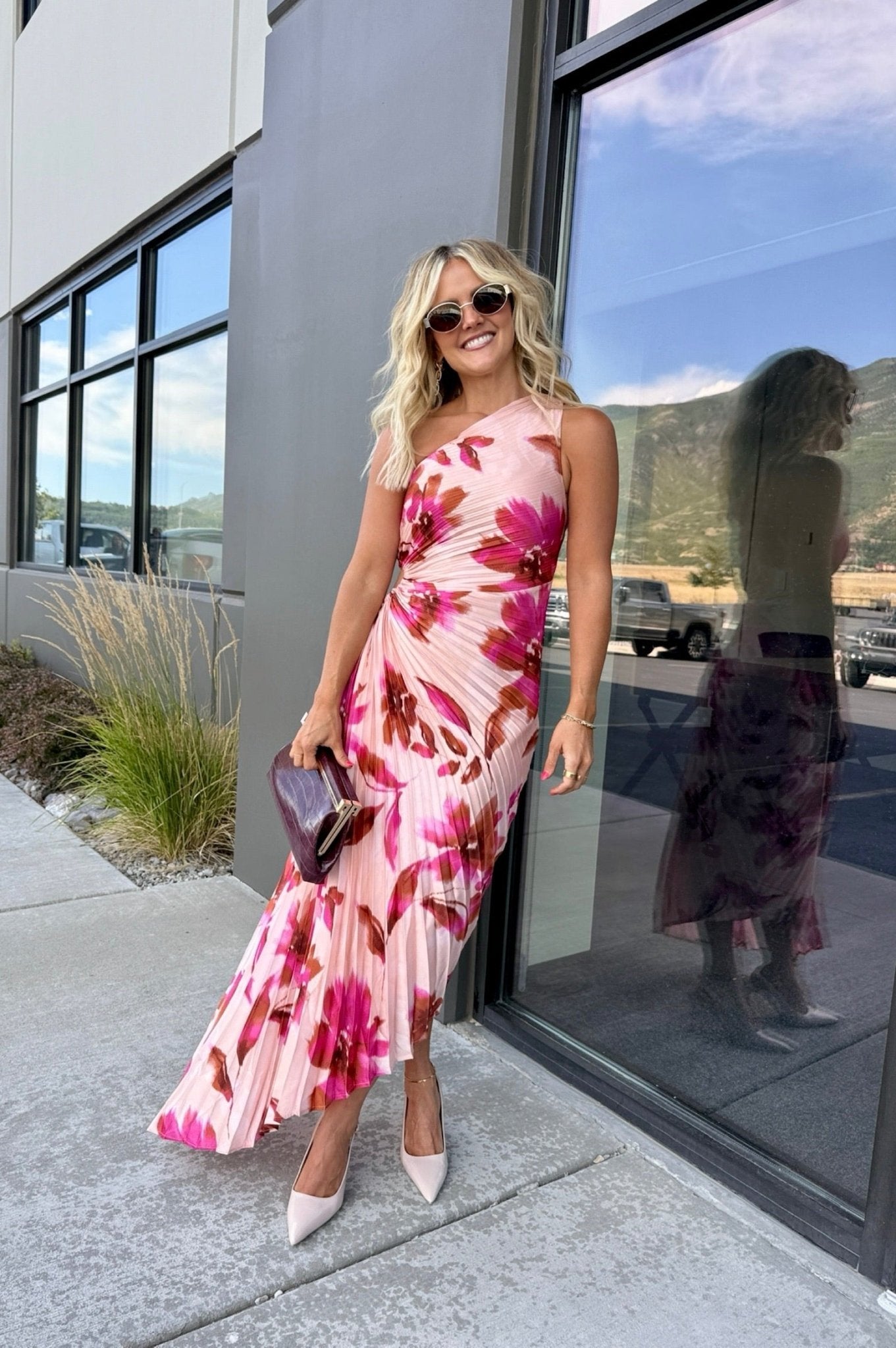 Songs Of Summer Asymmetrical Maxi Dress